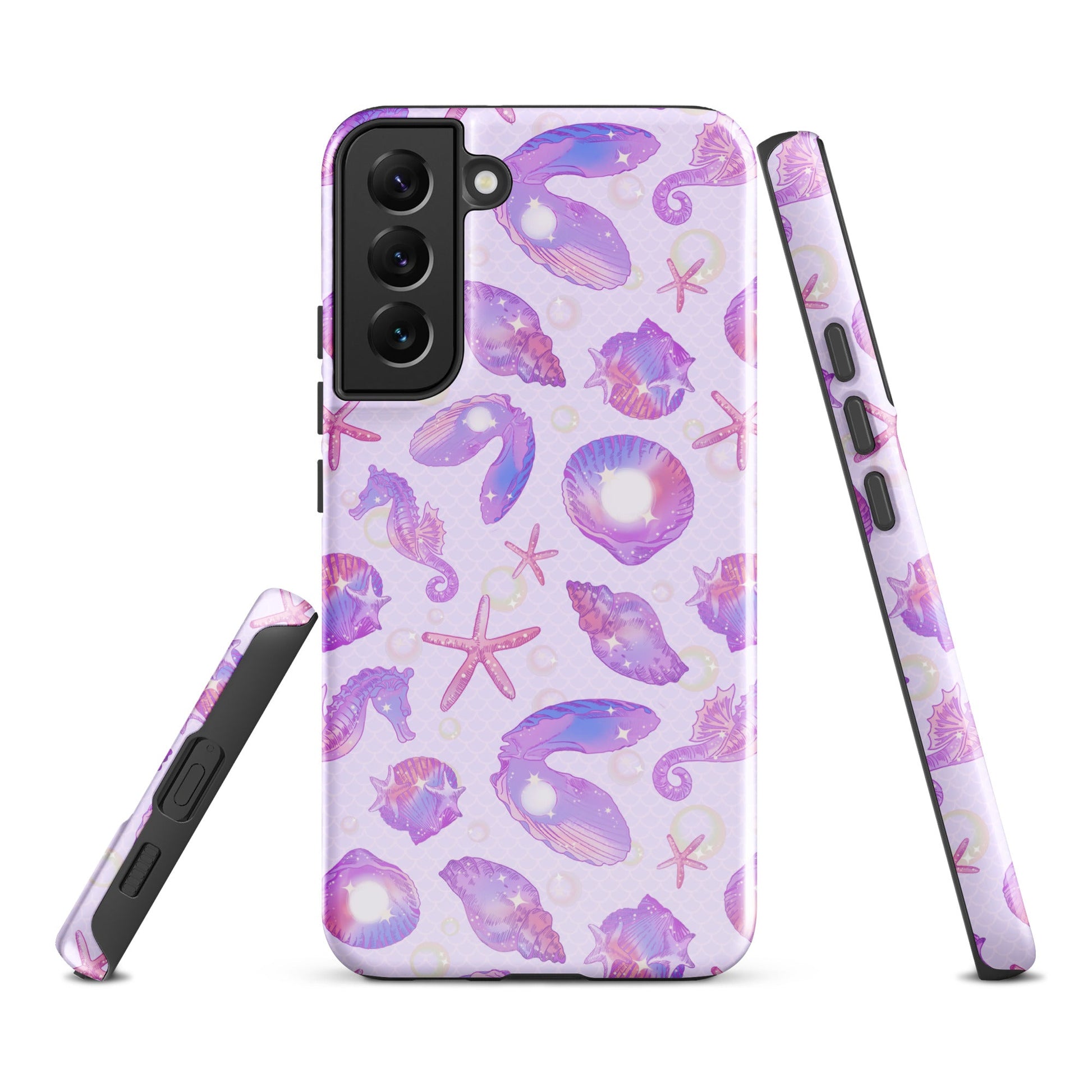 Stylish Sea Princess Samsung® Tough Case with vibrant sea-themed design, offering durability and protection for your phone.