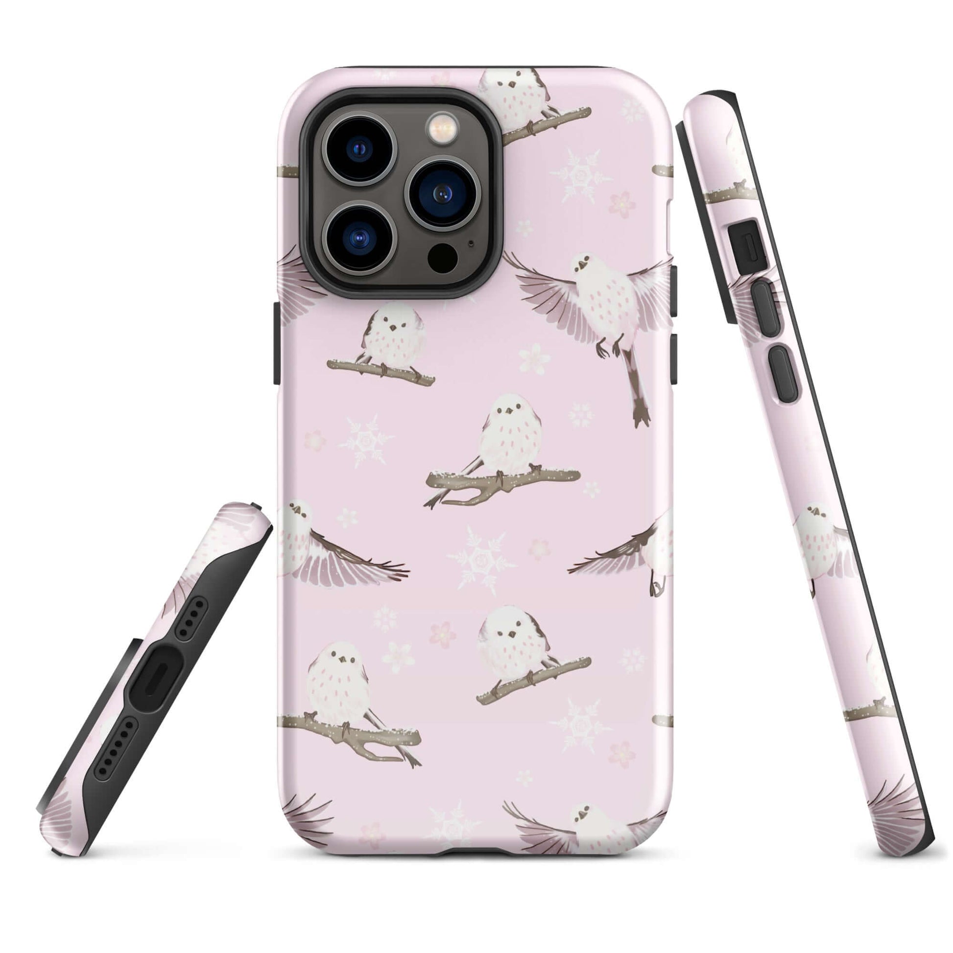Stylishly protect your phone with the Snow Bird iPhone® Tough Case featuring a charming bird and snowflake design.