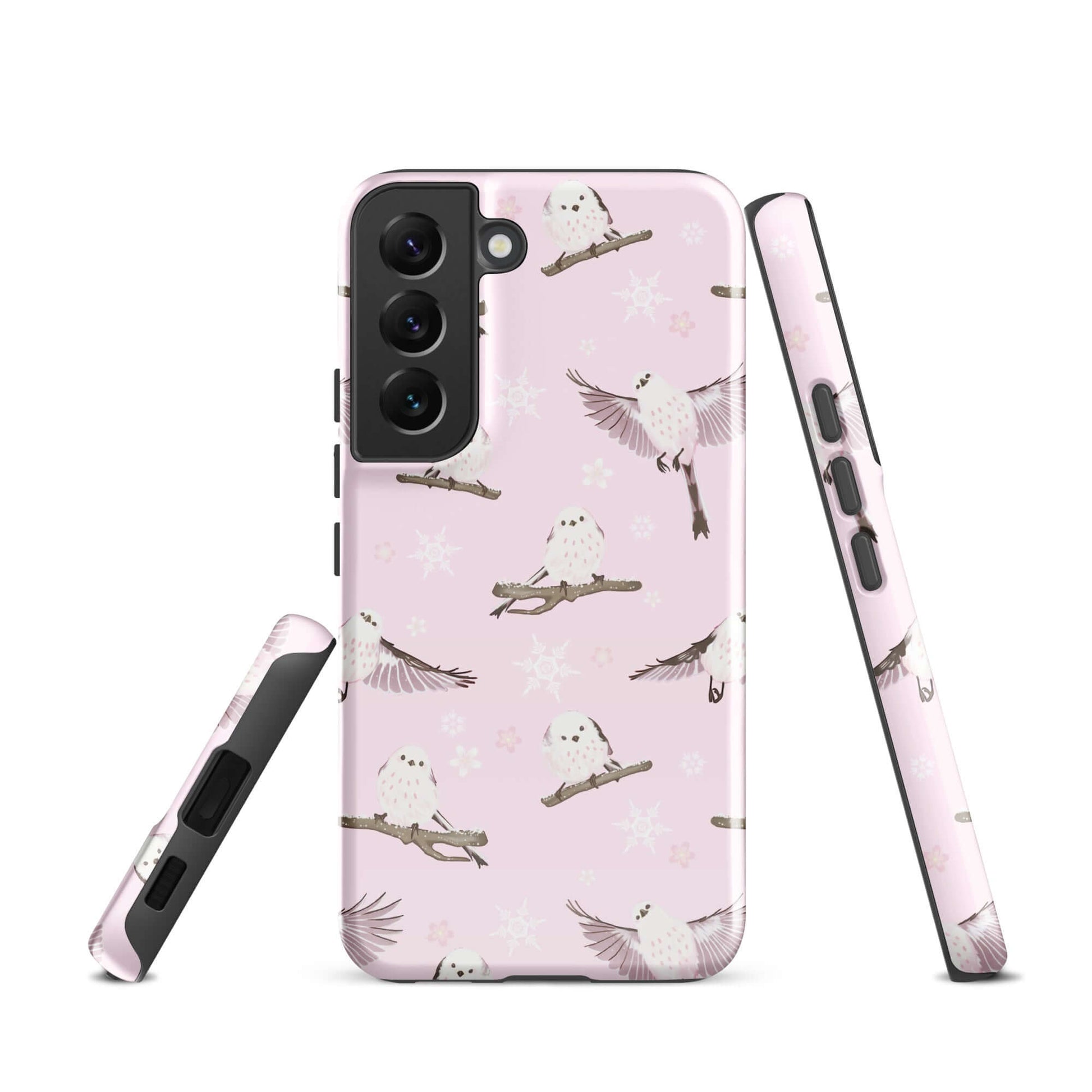 Showcase your style with the Snow Bird Samsung® Tough Case, featuring a chic design and durable protection for your phone.