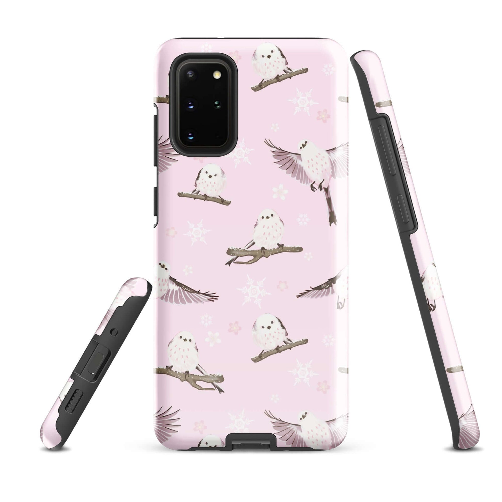 Snow Bird Samsung® Tough Case features cute owl design, perfect for stylish protection and durability for your phone.
