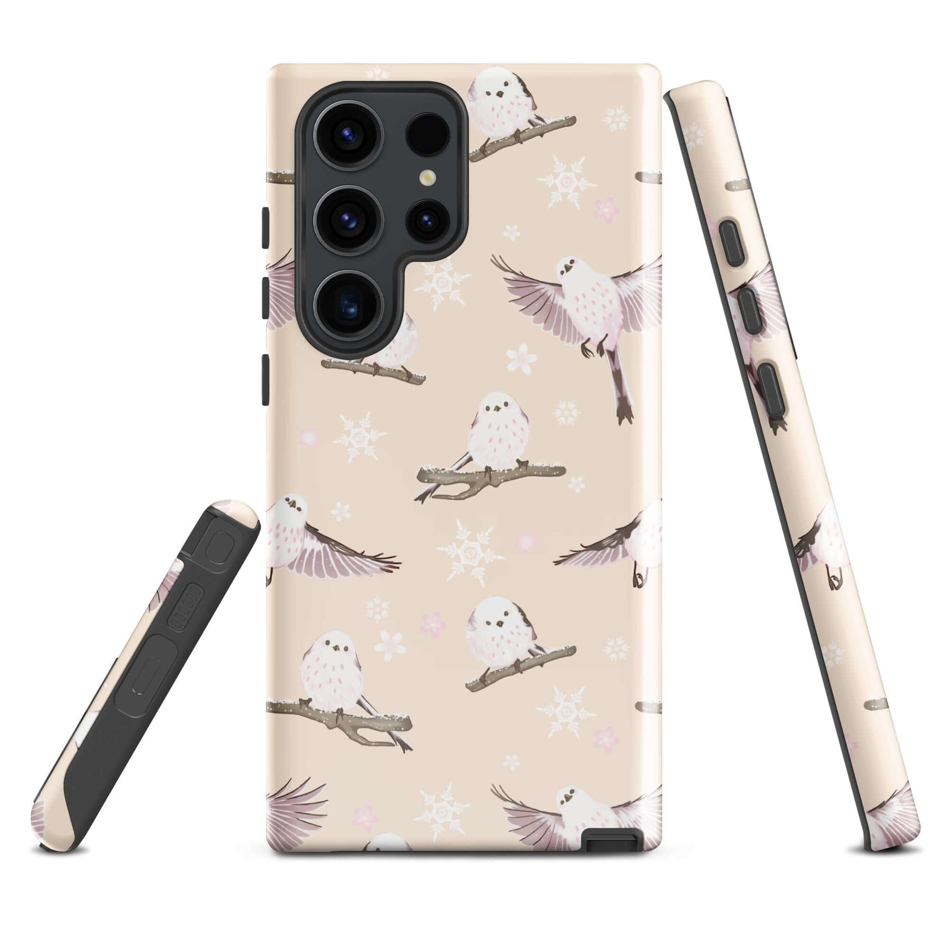 Protect your phone stylishly with the Snow Bird Samsung® Tough Case, featuring a unique bird design and durable construction.