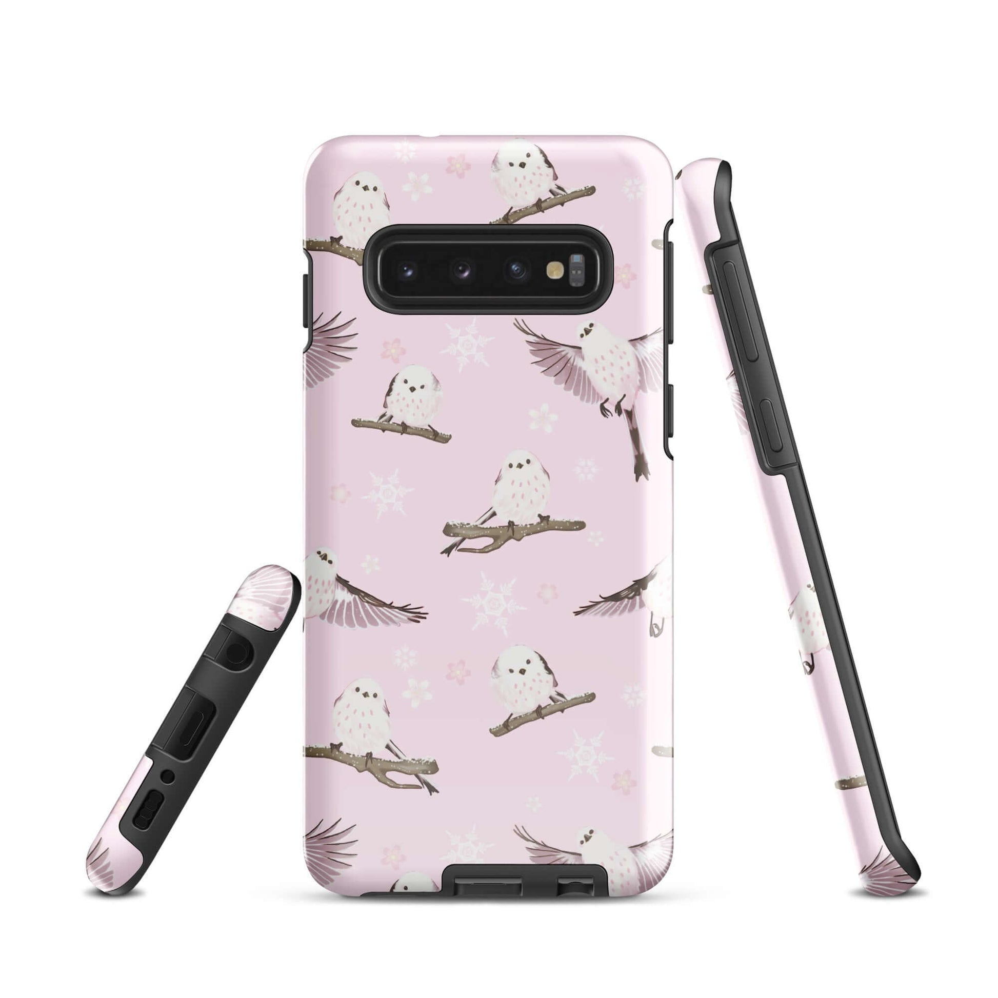 Snow Bird Samsung® Tough Case features an artistic design with impact-resistant materials for ultimate phone protection.