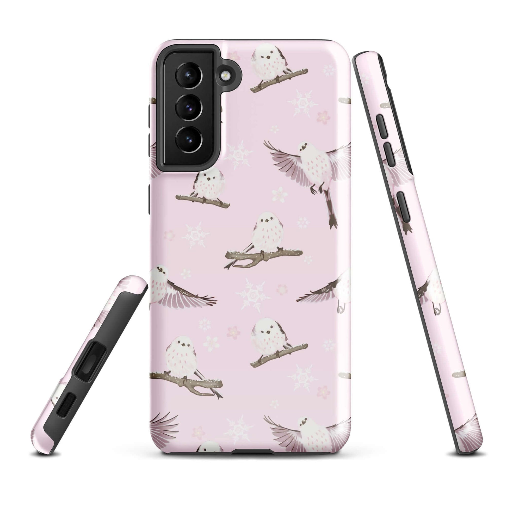 Protect your phone with the stylish Snow Bird Samsung® Tough Case, featuring a charming owl design and dual-layer durability.