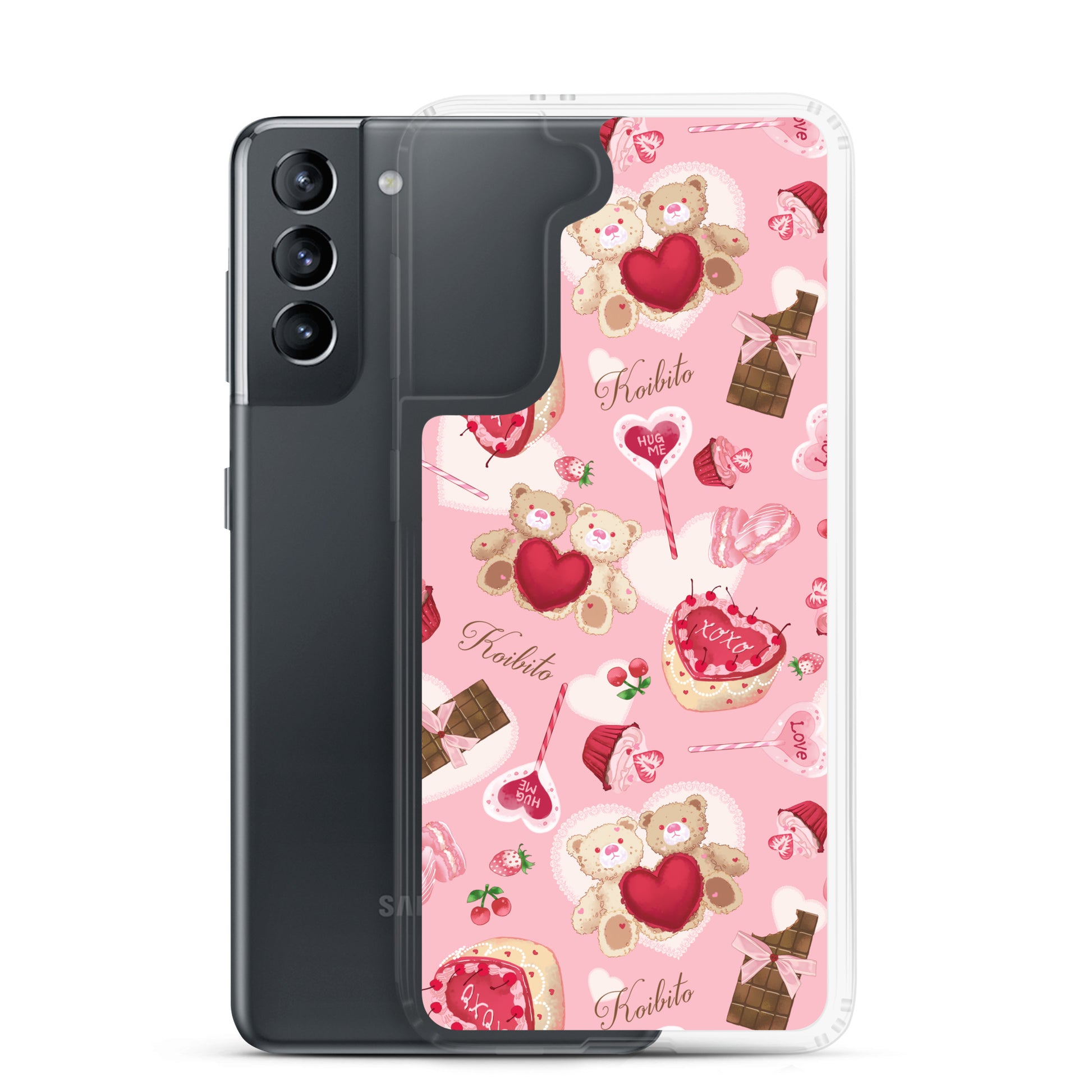 Protect your phone with the adorable Sugar Sweetheart Samsung® Clear Case, perfect for Valentine’s Day charm!