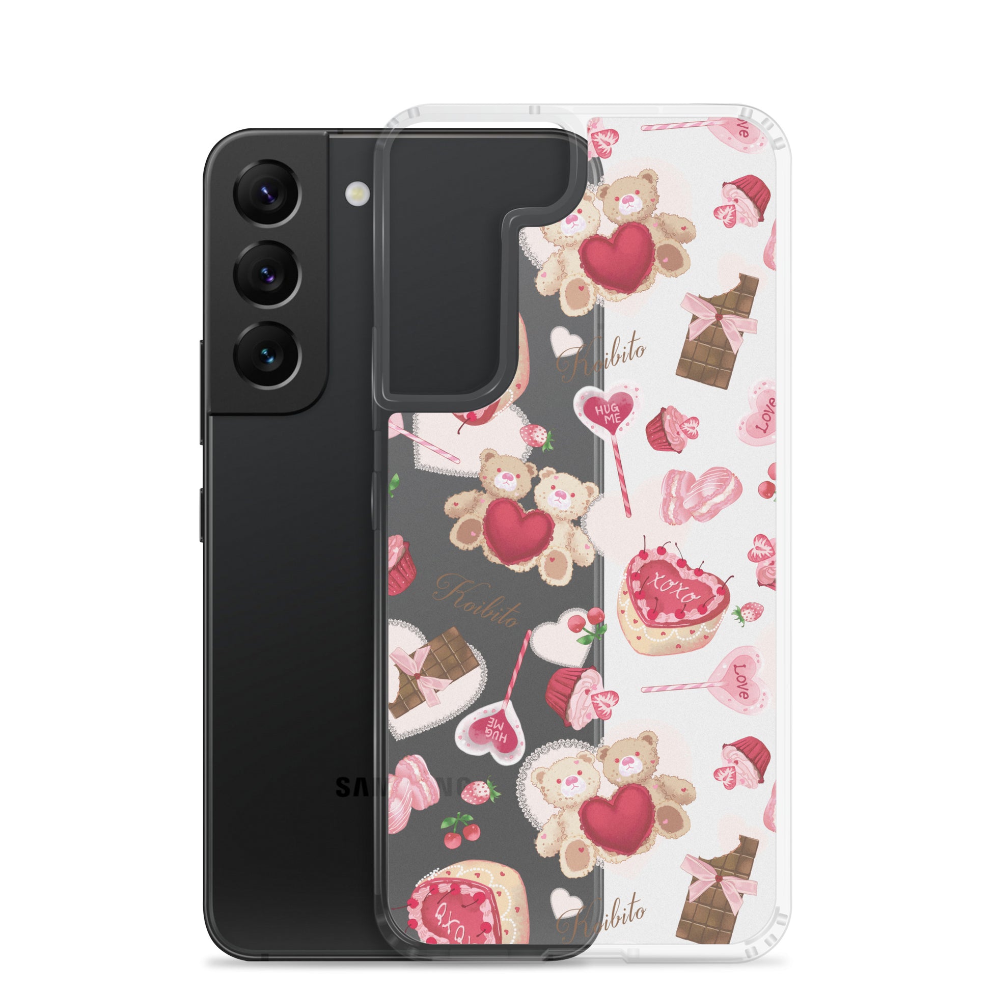 Protect your phone in style with the Sugar Sweetheart Samsung® Clear Case, perfect for Valentine's Day cheer!