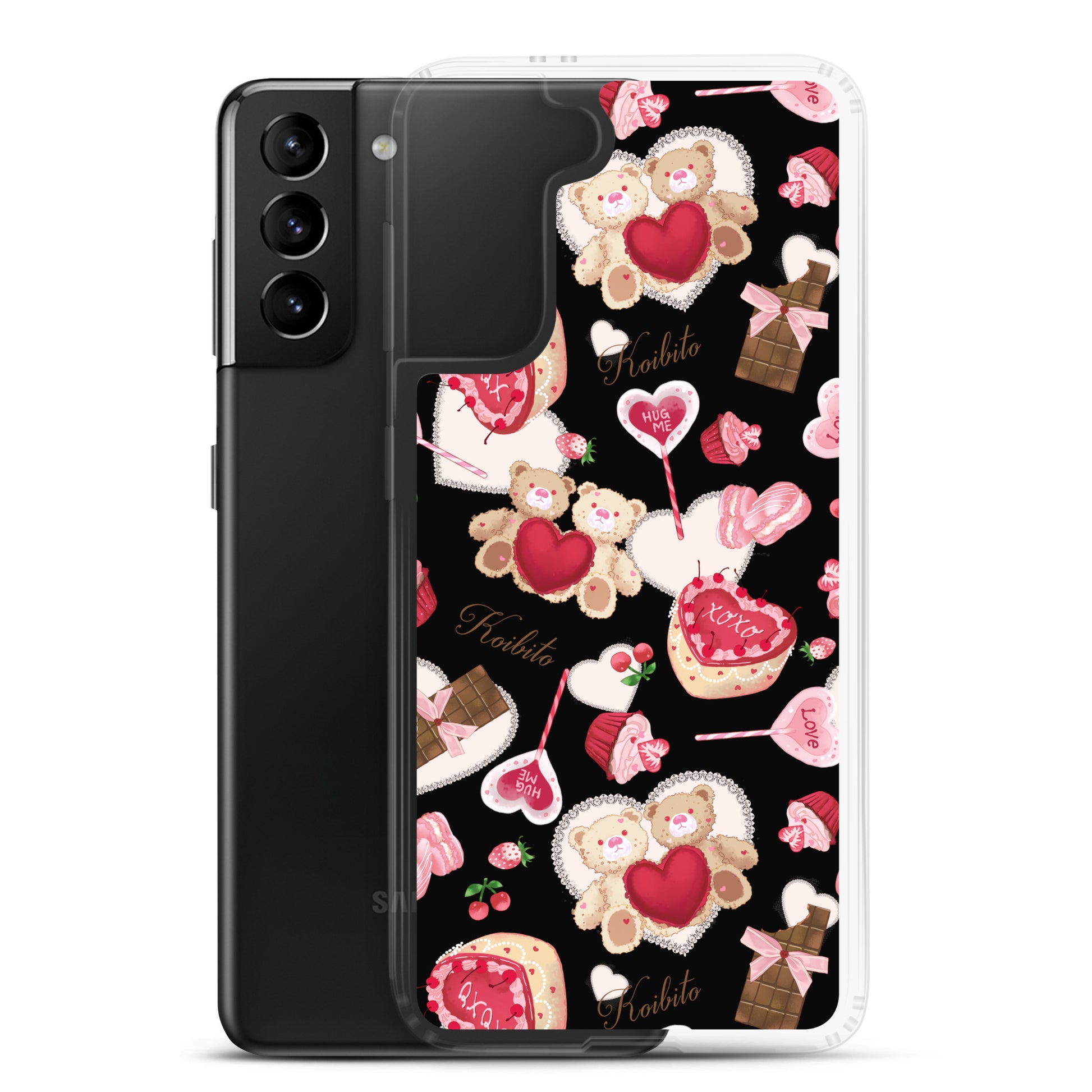 Stylish Sugar Sweetheart Samsung® Clear Case featuring cute Valentine's Day designs for ultimate phone protection.