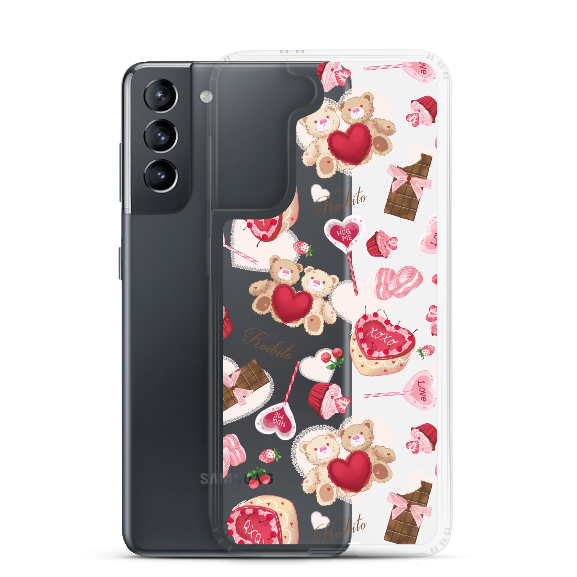 Protect your Samsung with the Sugar Sweetheart Samsung® Clear Case, perfect for Valentine's Day style and safety.