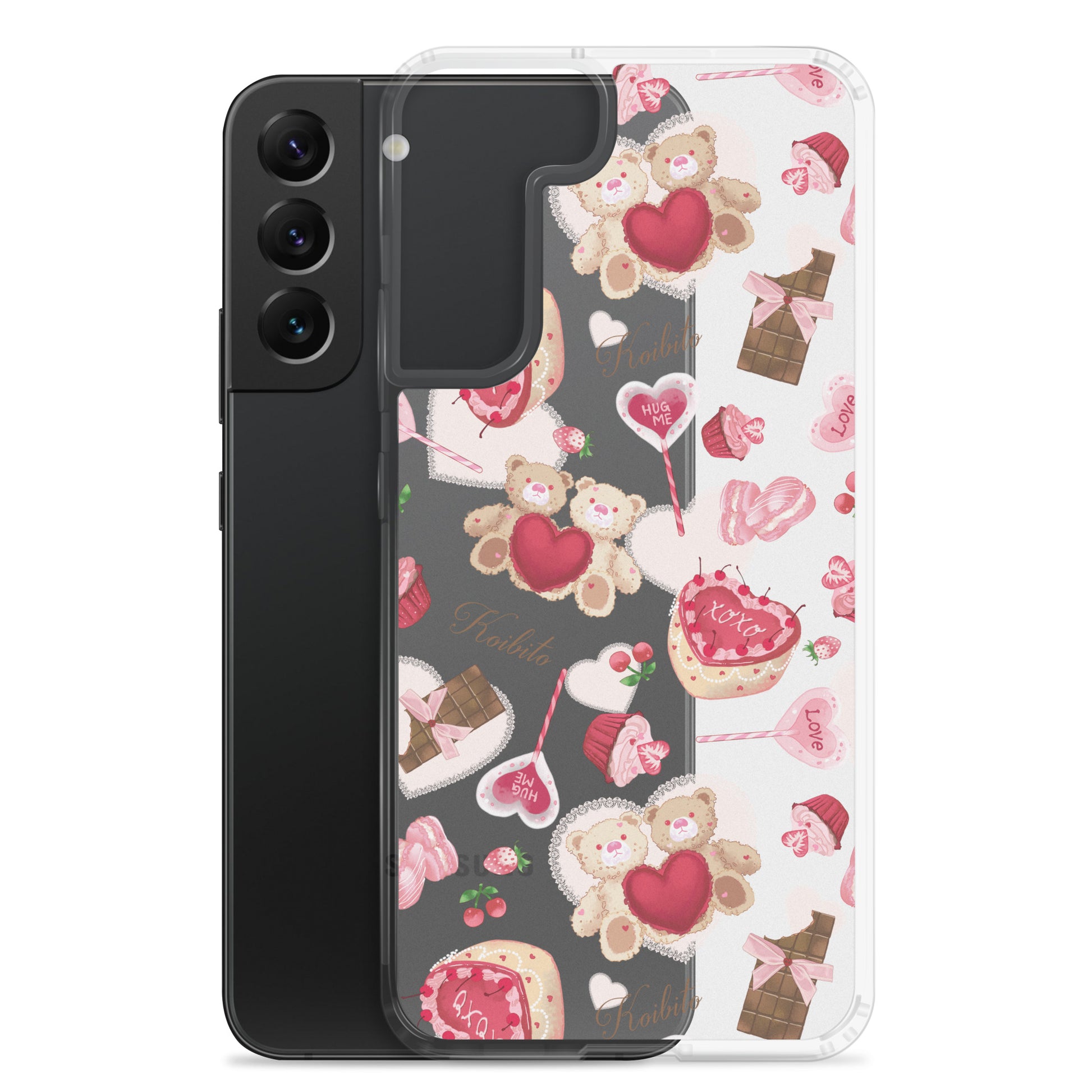 Protect your phone in style with the Sugar Sweetheart Samsung® Clear Case, perfect for Valentine's Day charm!