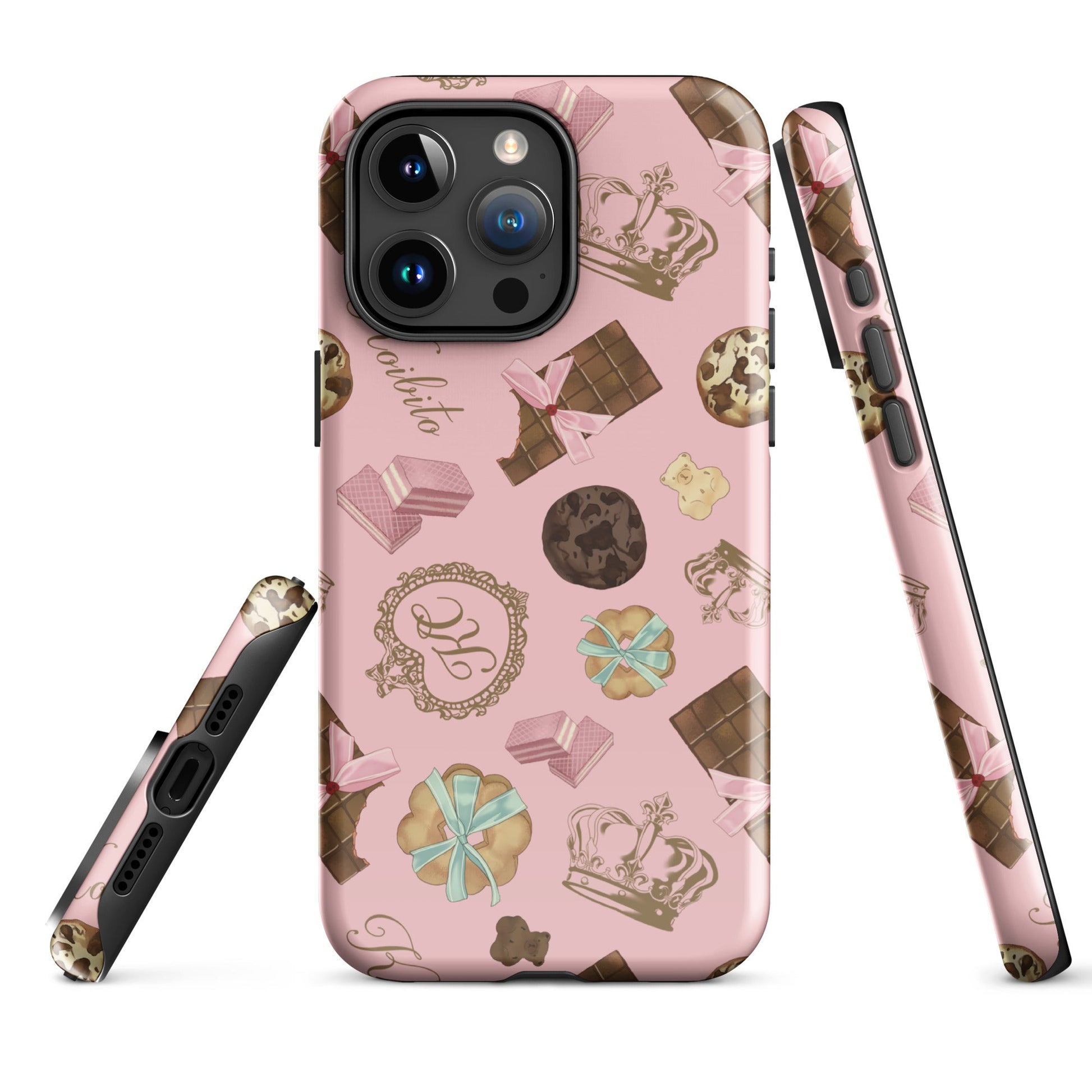 Stylish Royal Cookie iPhone® Tough Case with durable dual-layer design for maximum protection and impact absorption.