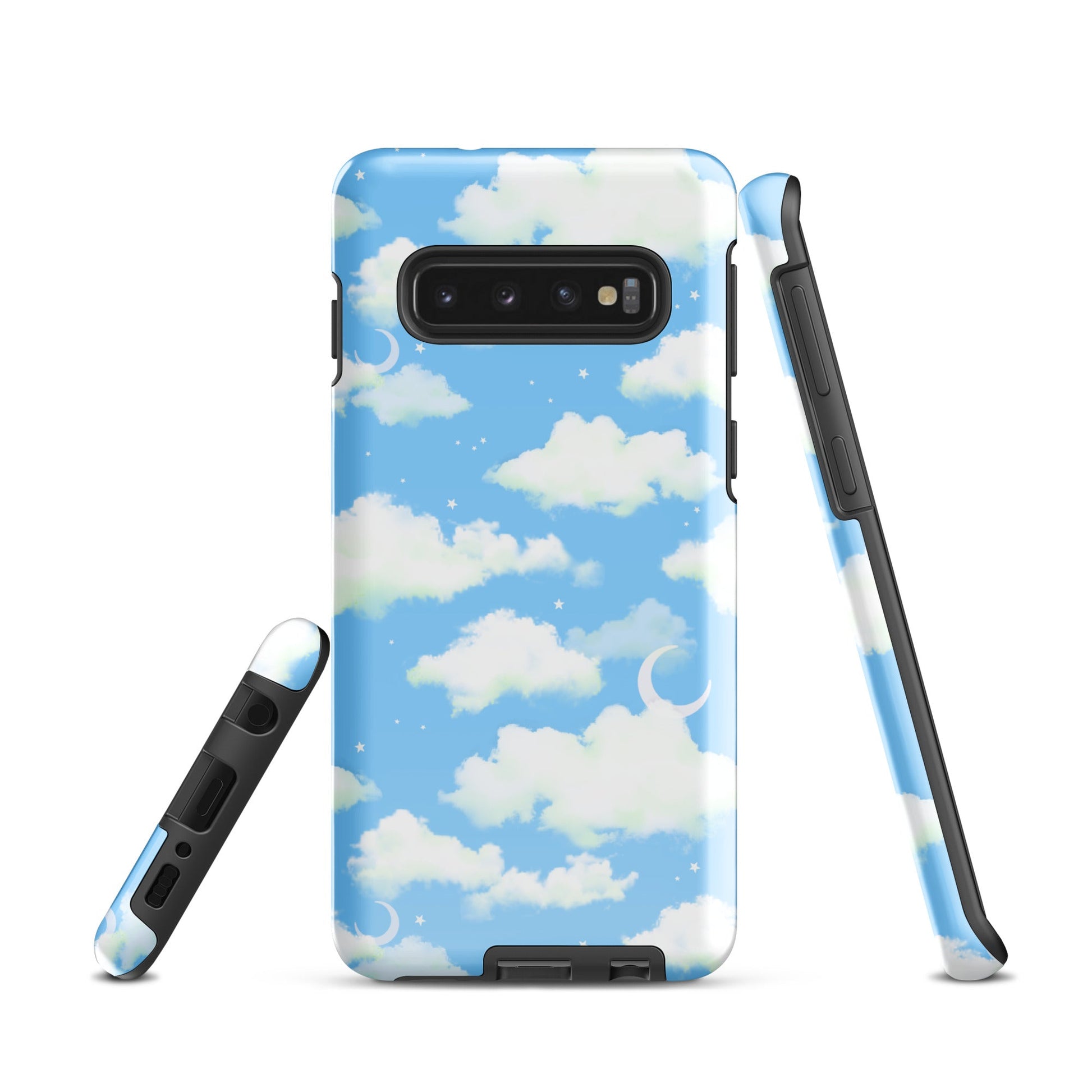 Stylish Cloudy Sky Samsung® Tough Case, featuring a dual-layer design for ultimate protection and artistic flair.