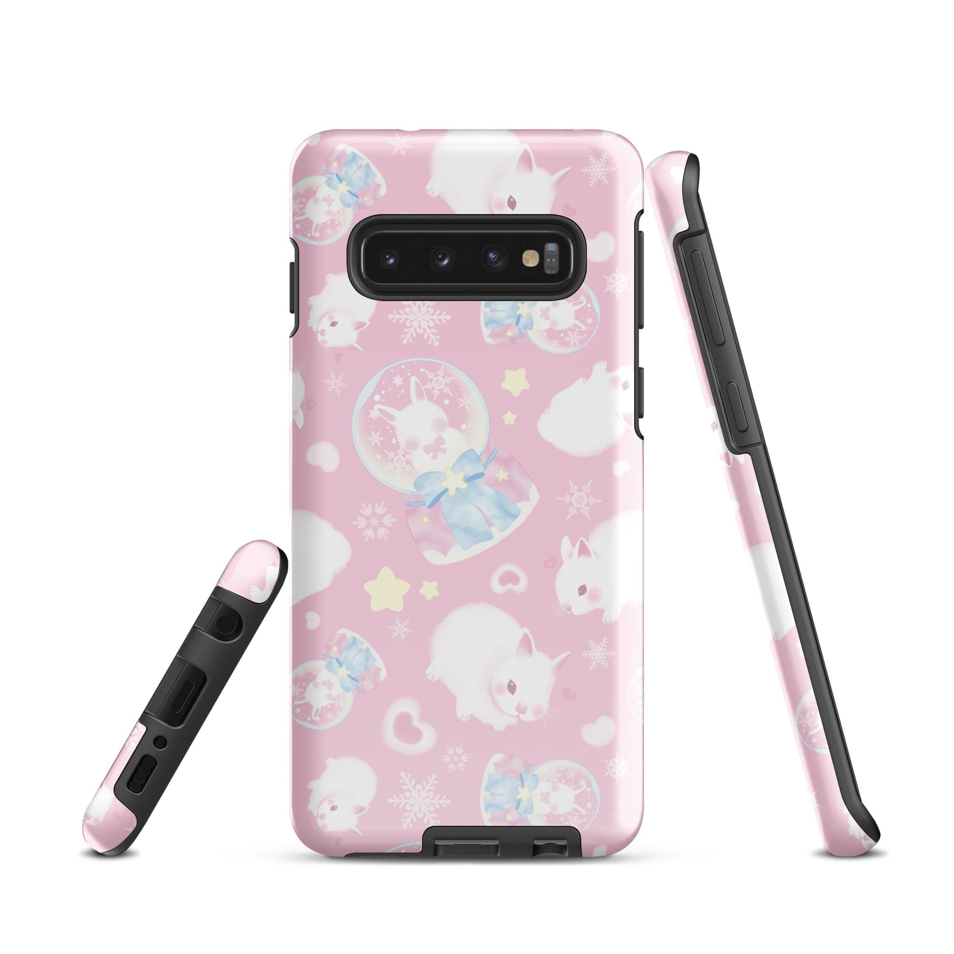 Stylish Snow Bunny Samsung® Tough Case features a cute design with durable, impact-resistant layers for ultimate protection.