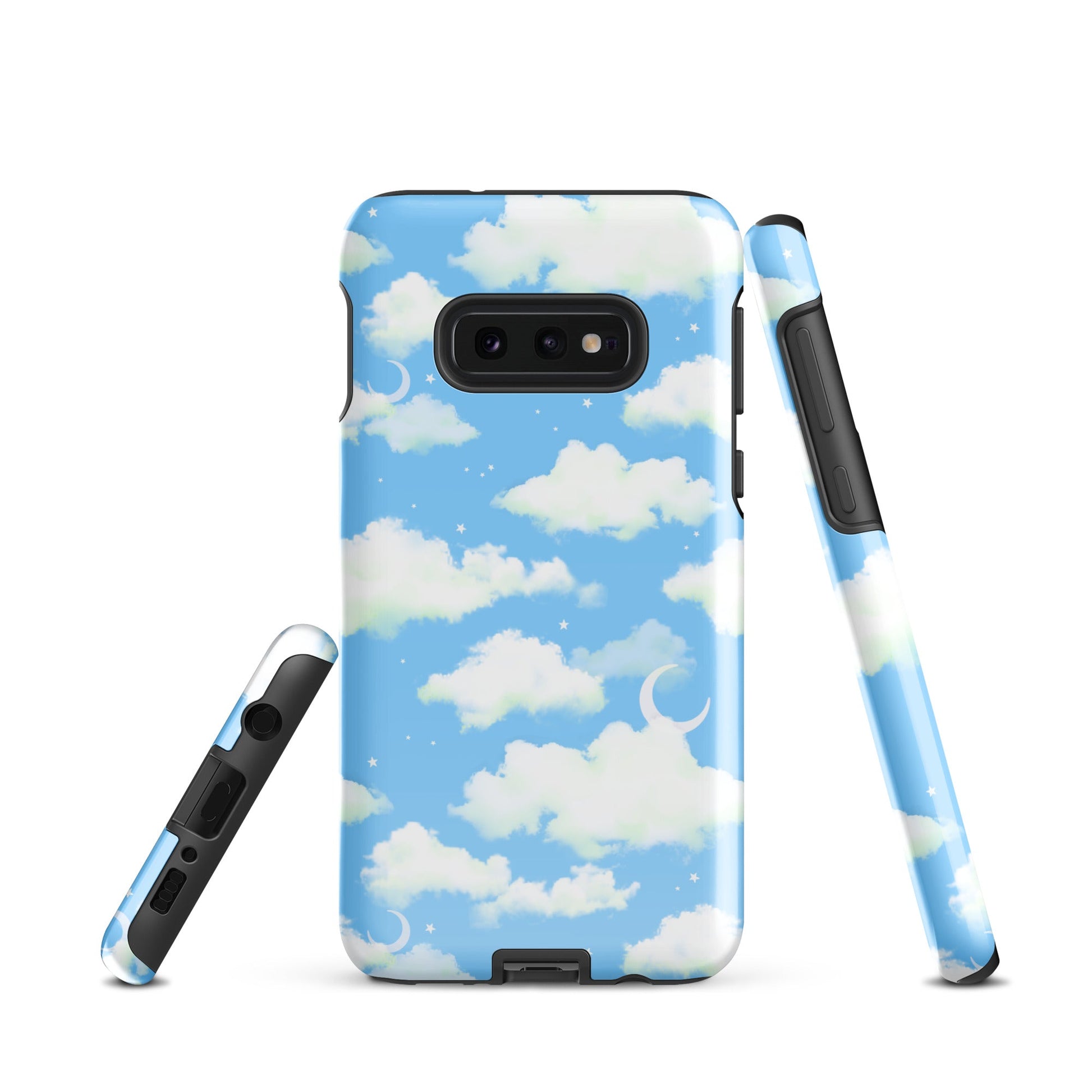 Stylish Cloudy Sky Samsung® Tough Case features a beautiful cloud design, offering durability and protection for your phone.