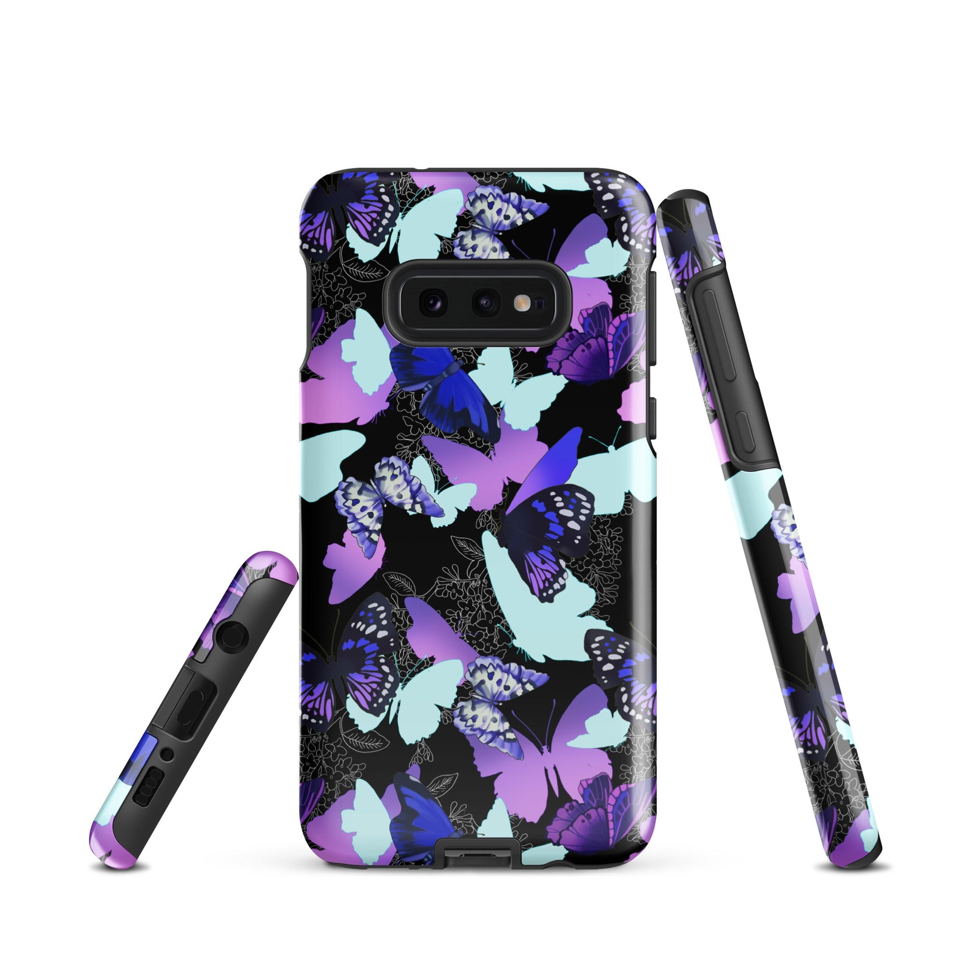 Stylish Butterfly Samsung® Tough Case featuring vibrant butterfly designs for ultimate protection and elegance.