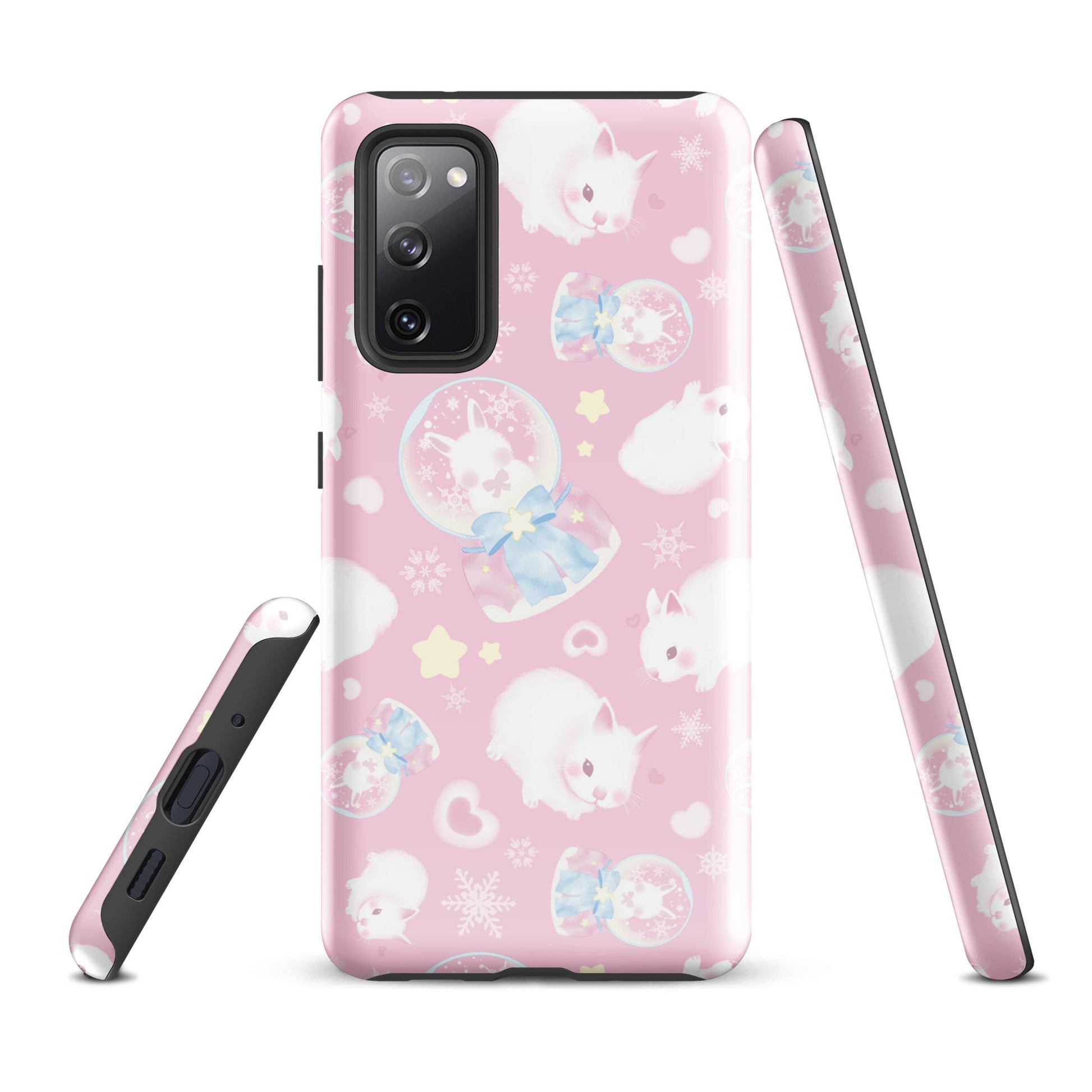 Stylish Snow Bunny Samsung® Tough Case featuring cute bunnies, offering durable protection and impact resistance.
