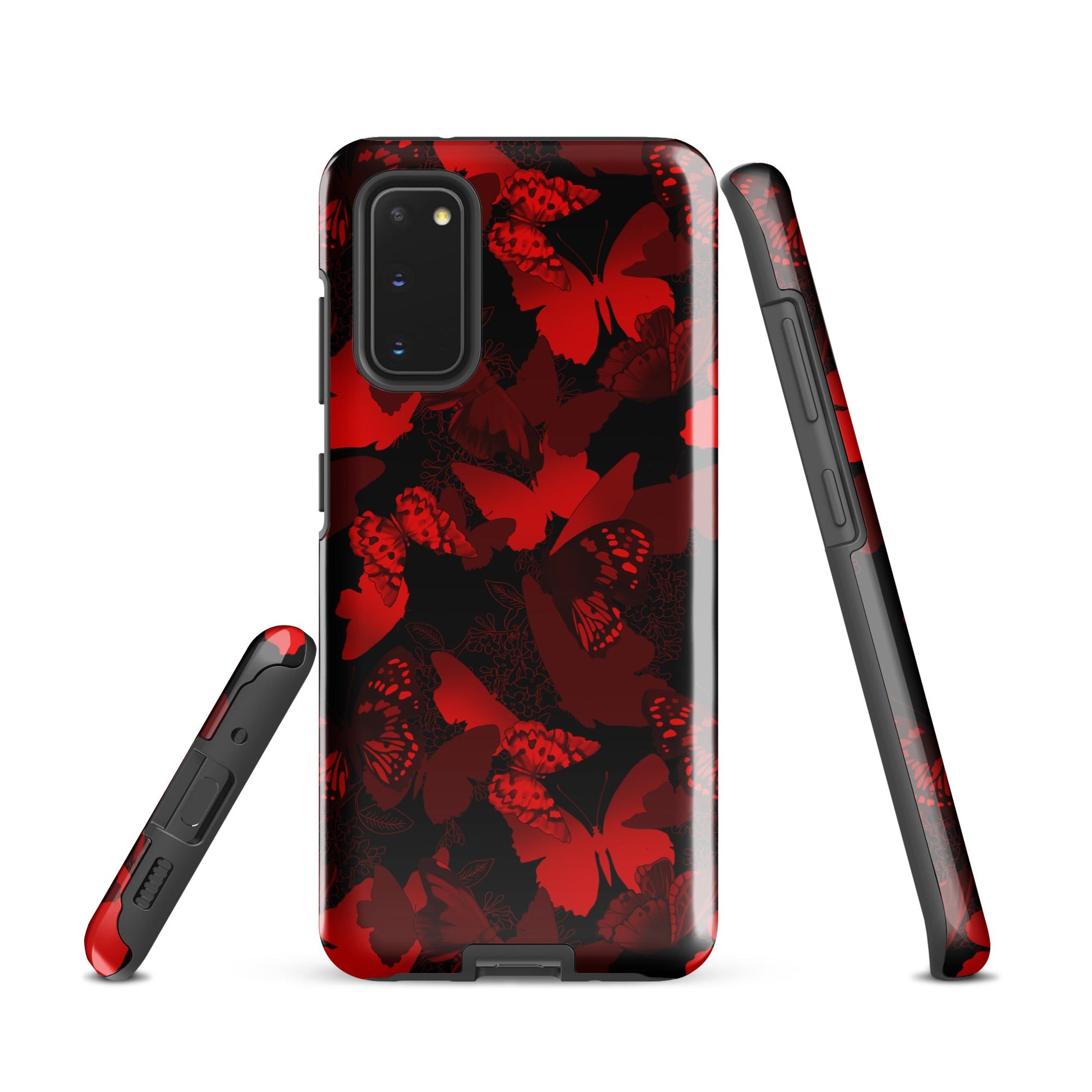 Stylish Butterfly Samsung® Tough Case features a vibrant design with durable protection for your phone.