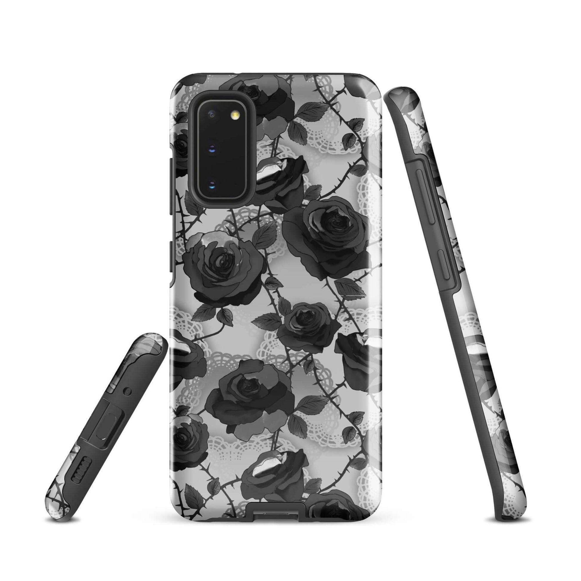 Stylishly protect your phone with the Enchanted Rose Samsung® Tough Case, combining artful design and durability.