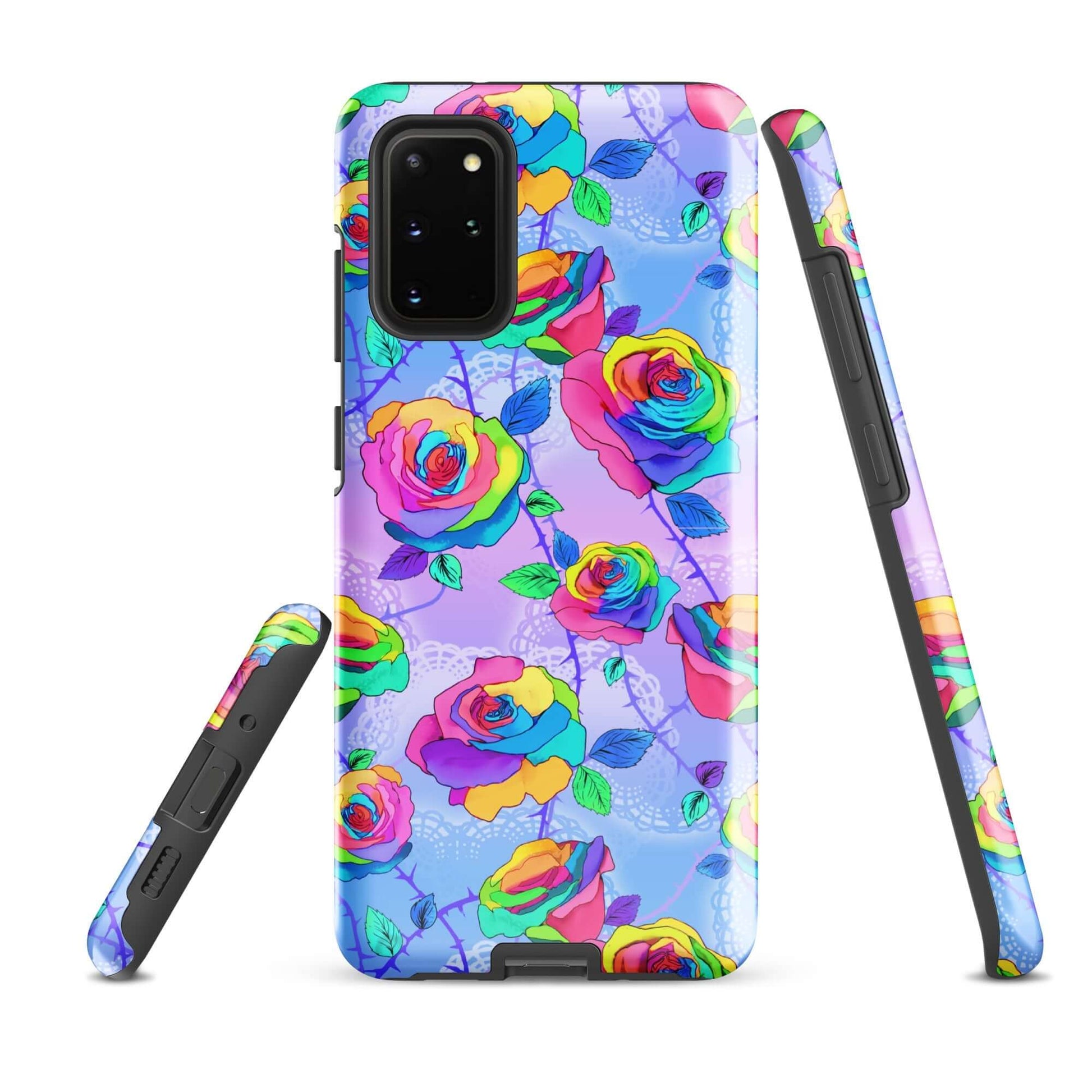 Protect your phone in style with the Enchanted Rose Samsung® Tough Case, featuring a vibrant floral design.