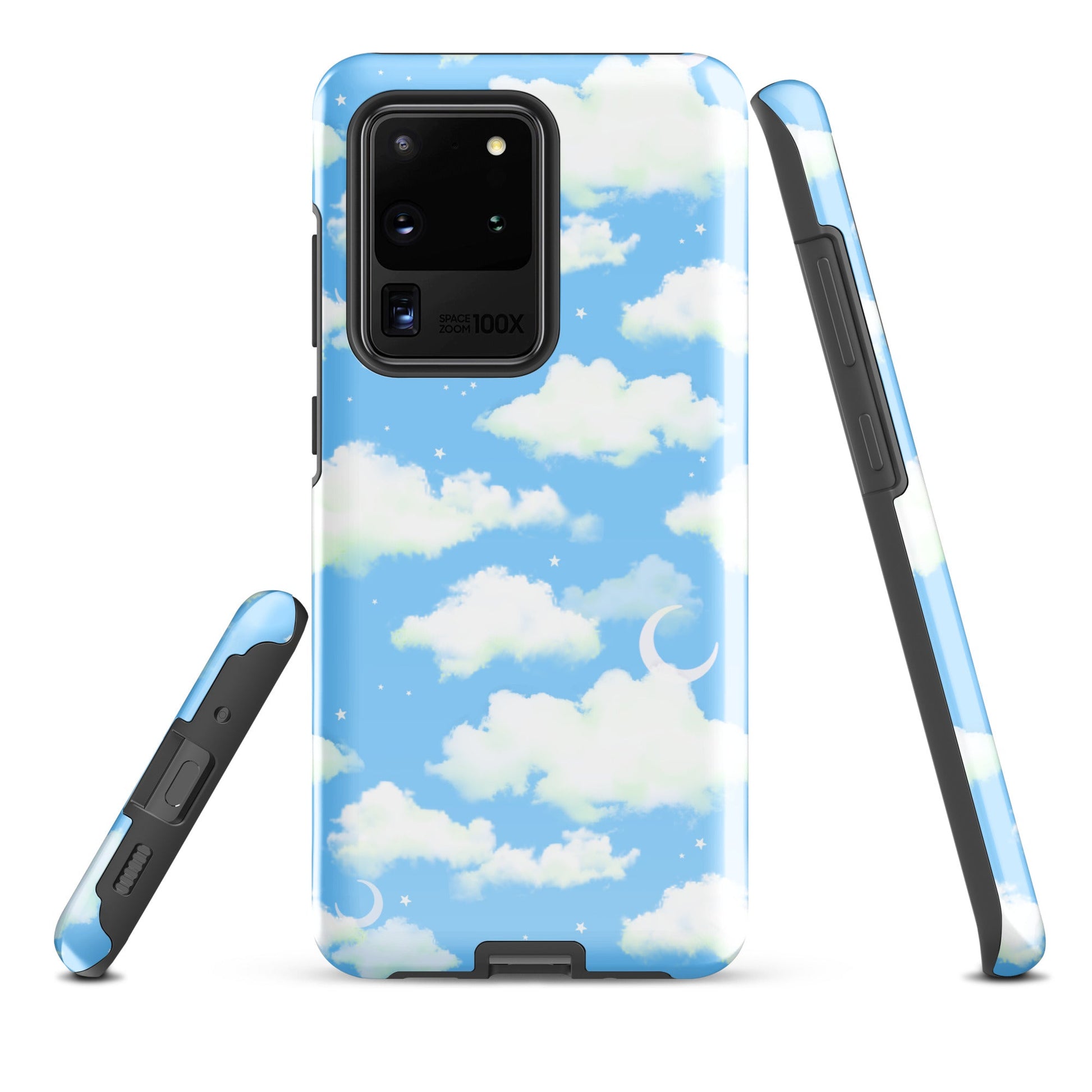 Cloudy Sky Samsung® Tough Case featuring a beautiful cloud design, offering durability and style for your phone.