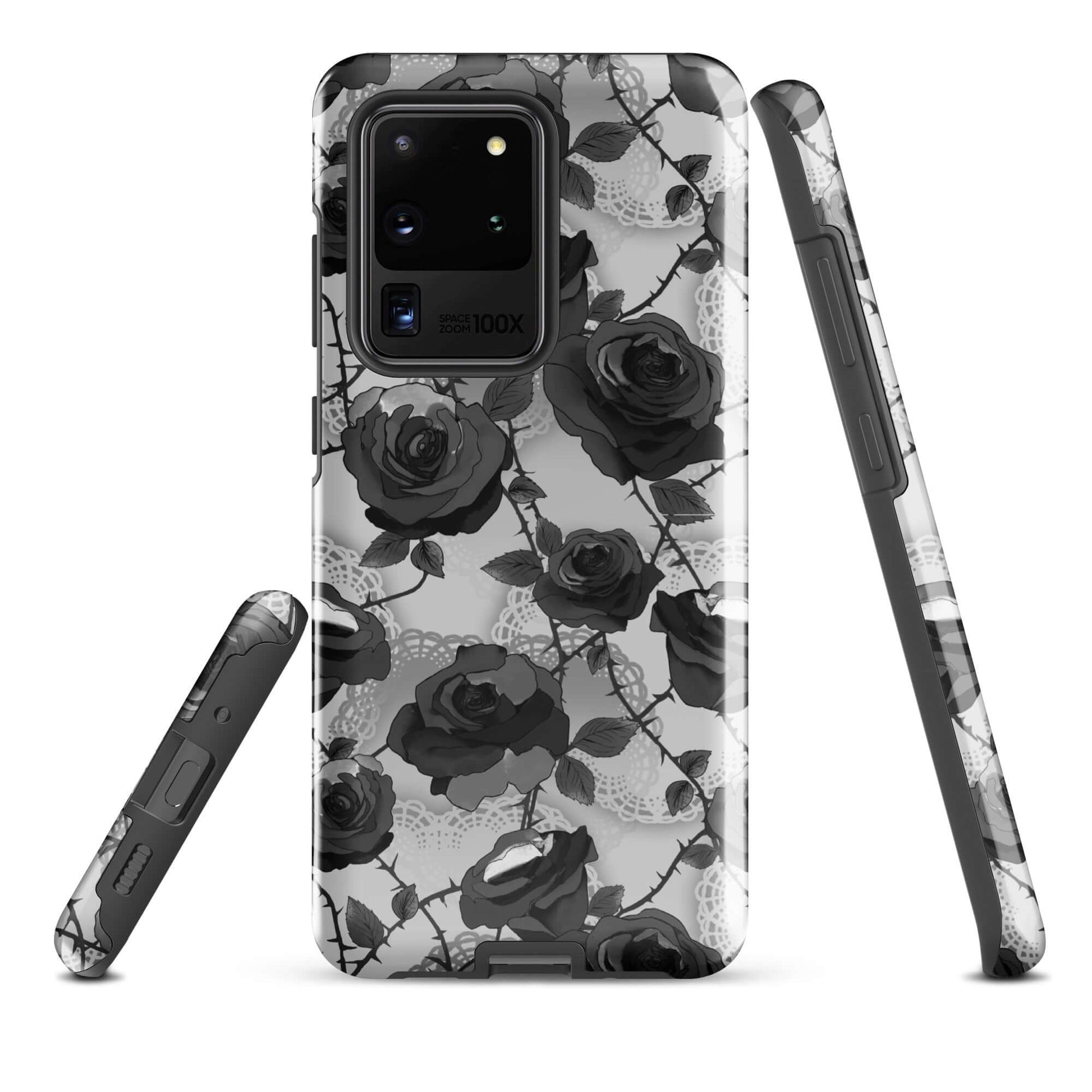 Stylish and durable, the Enchanted Rose Samsung® Tough Case protects your phone with elegant floral design.