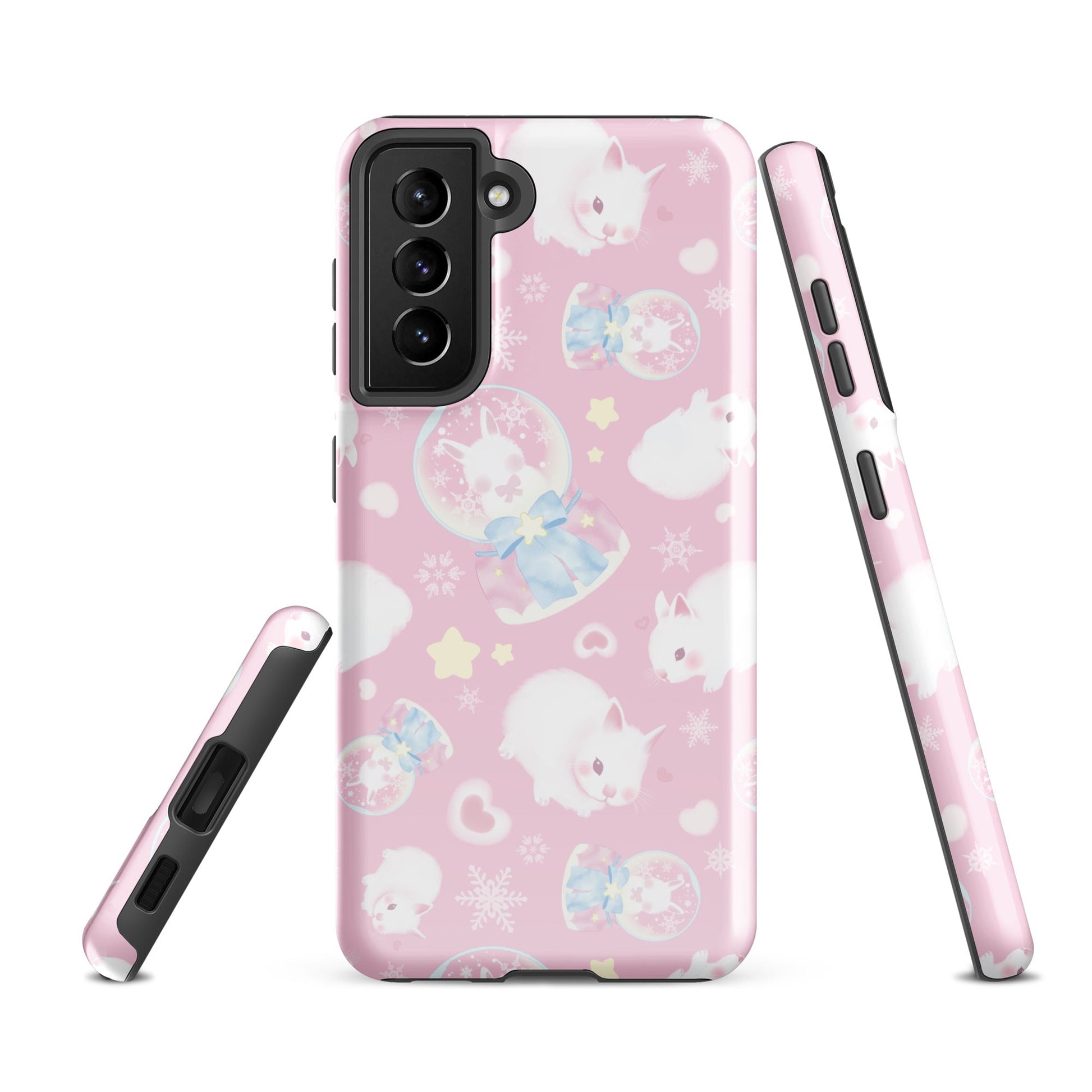 Protect your phone with style using the Snow Bunny Samsung® Tough Case, featuring adorable bunny designs and dual-layer durability.
