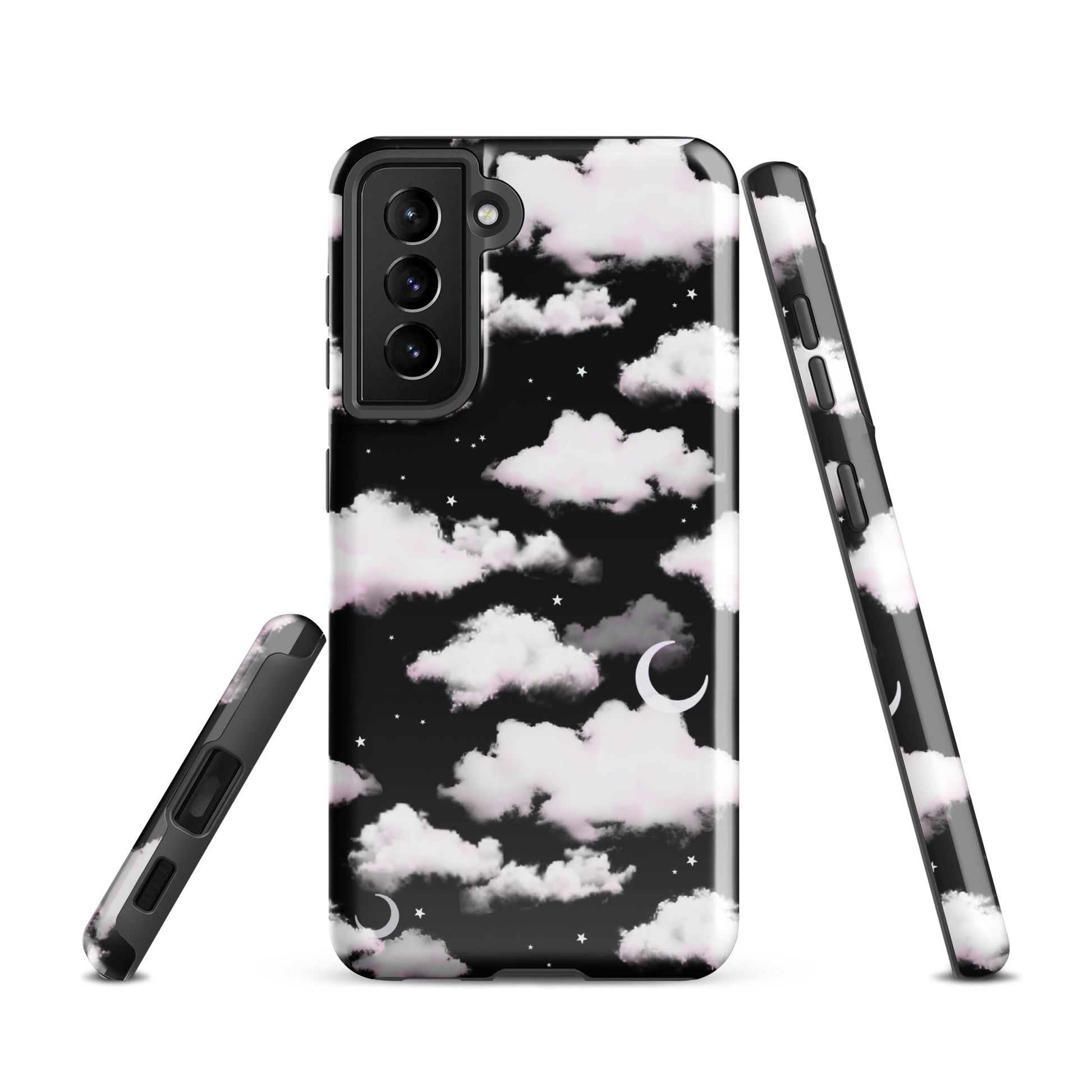 Protect your phone in style with the Cloudy Sky Samsung® Tough Case, featuring a unique cloud design.