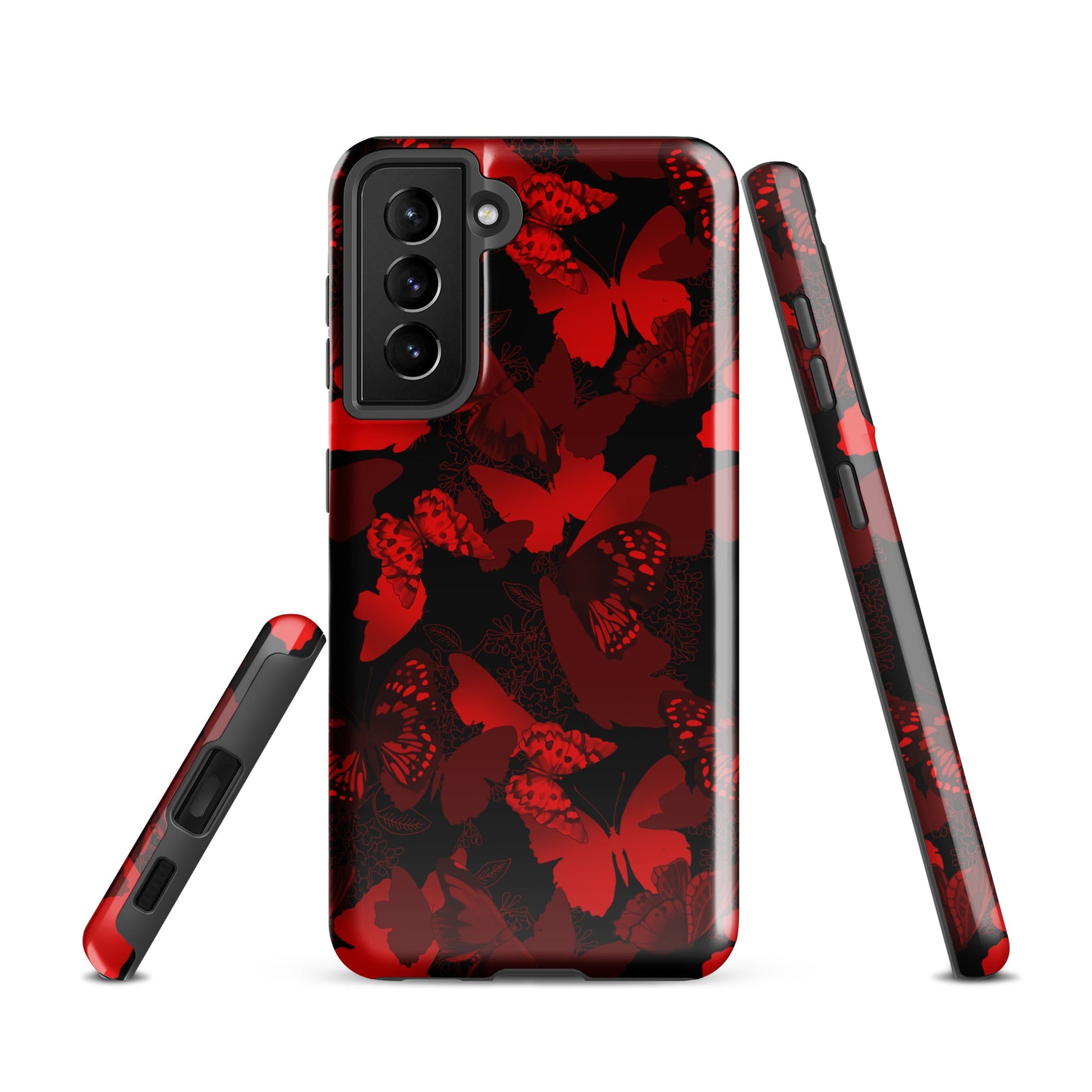 Stylish Butterfly Samsung® Tough Case featuring a durable design, perfect for protecting your phone in style.