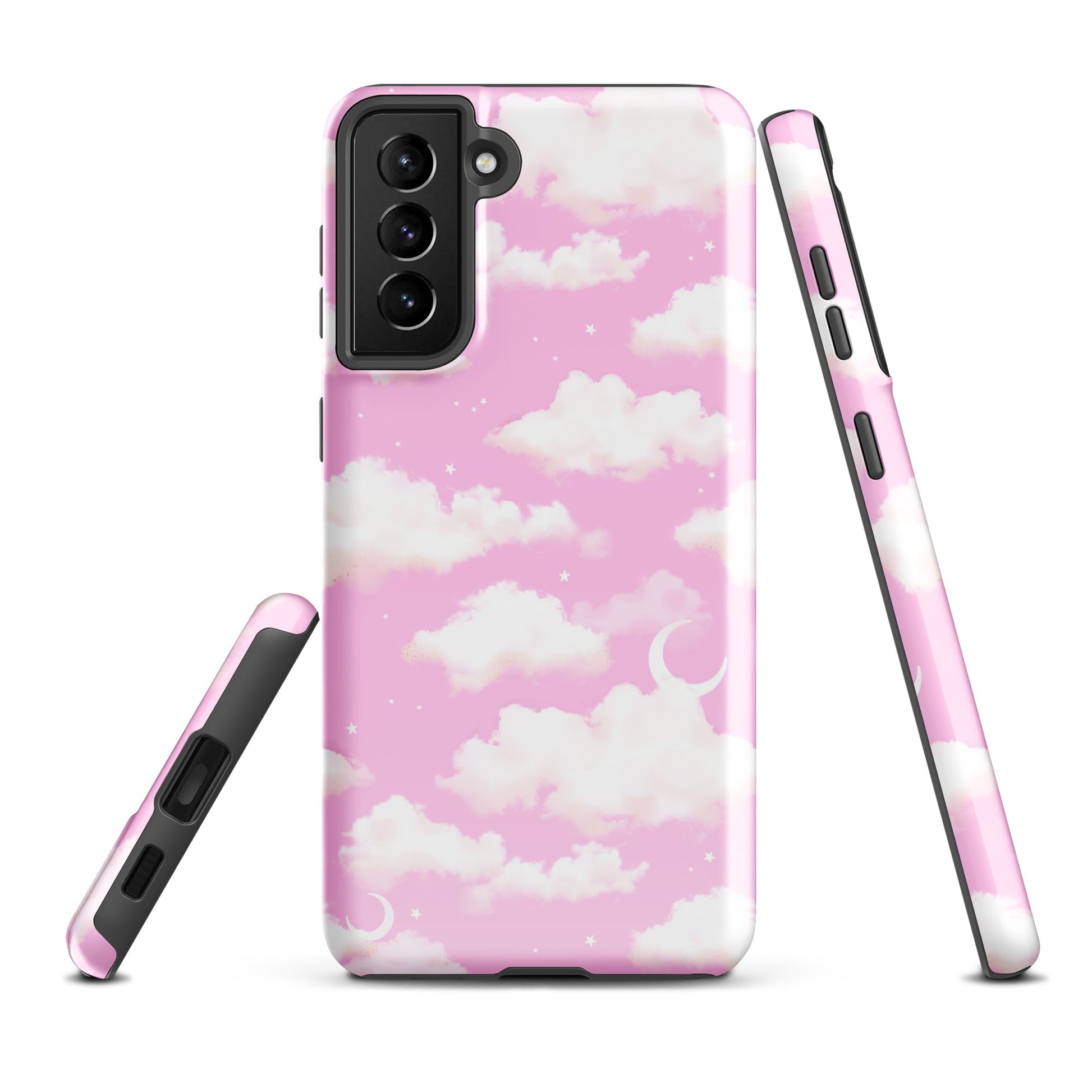 Cloudy Sky Samsung® Tough Case showcases a vibrant cloud design, offering stylish protection for your phone.