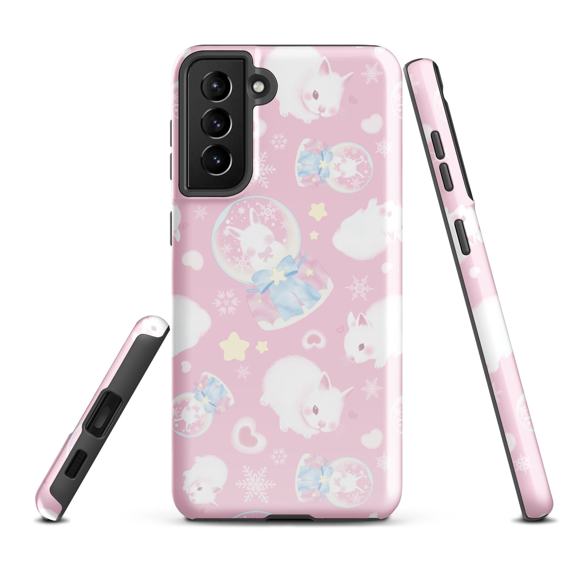 Stylish Snow Bunny Samsung® Tough Case featuring a cute design, ensuring your phone stays safe and chic.
