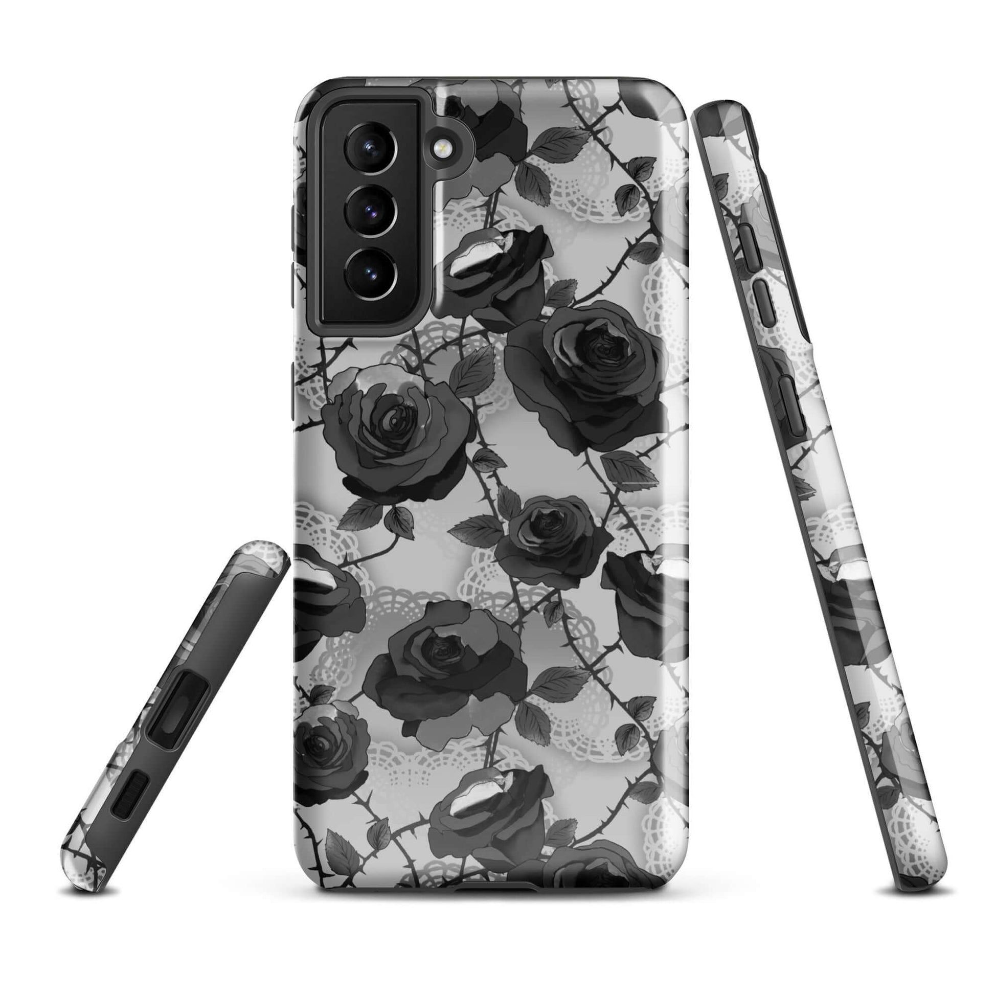 Stylish Enchanted Rose Samsung® Tough Case offers robust protection with a sleek design for your phone.