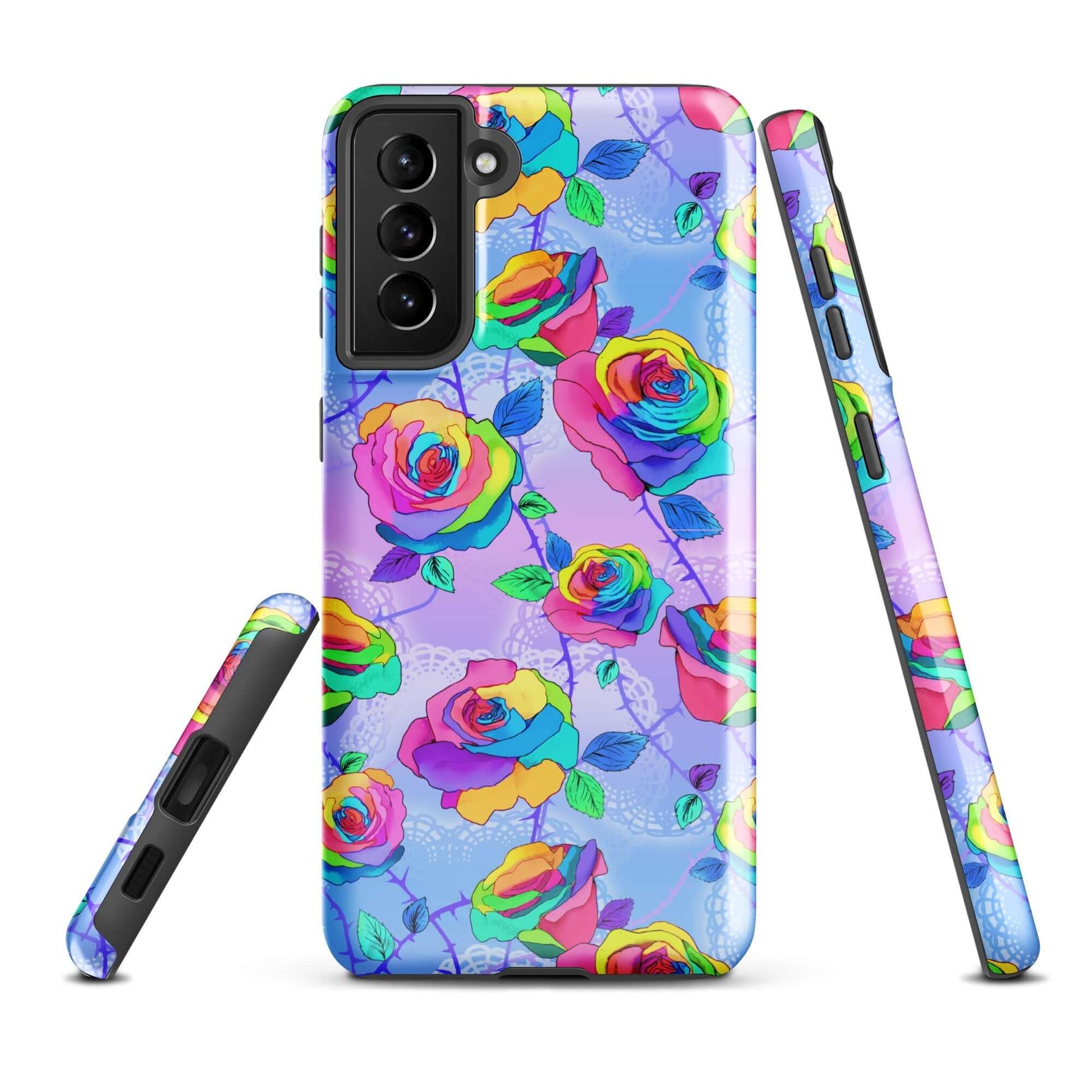 Vibrant Enchanted Rose Samsung® Tough Case designed for durability and style, perfect for your phone's protection.