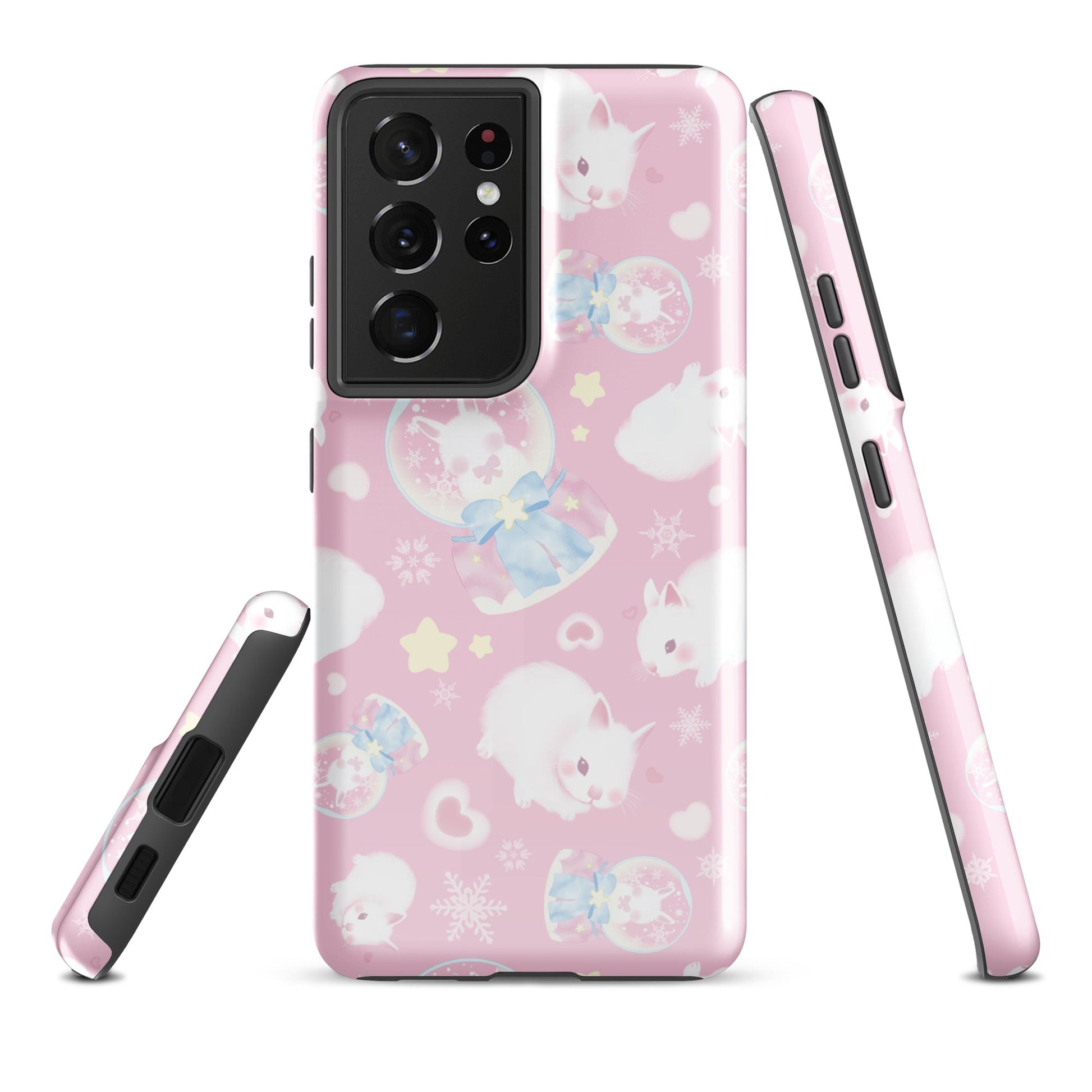 Charming Snow Bunny Samsung® Tough Case features a cute design with durable protection for your Galaxy S21 Ultra.