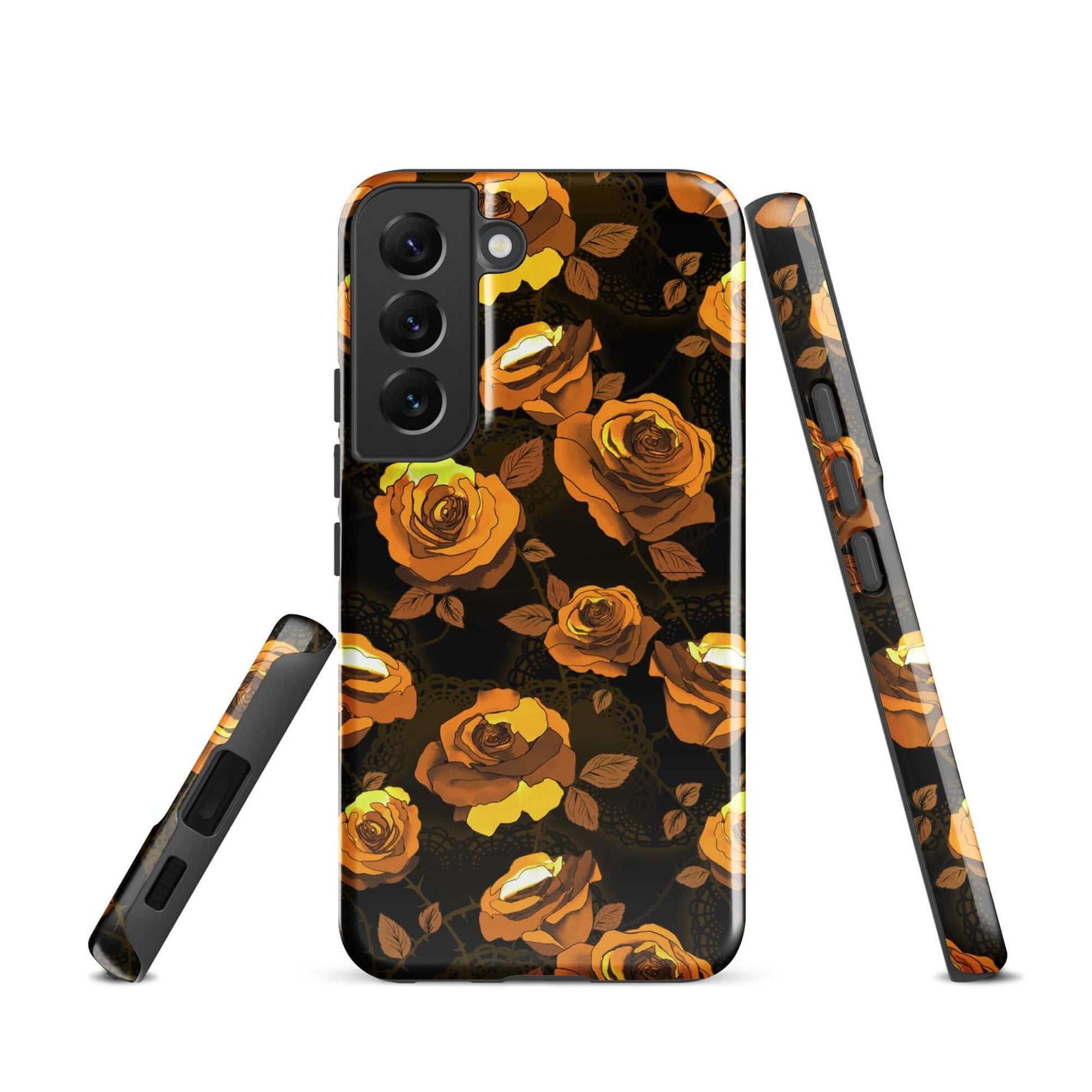 Stylish and durable, the Enchanted Rose Samsung® Tough Case protects your phone while showcasing a floral design.