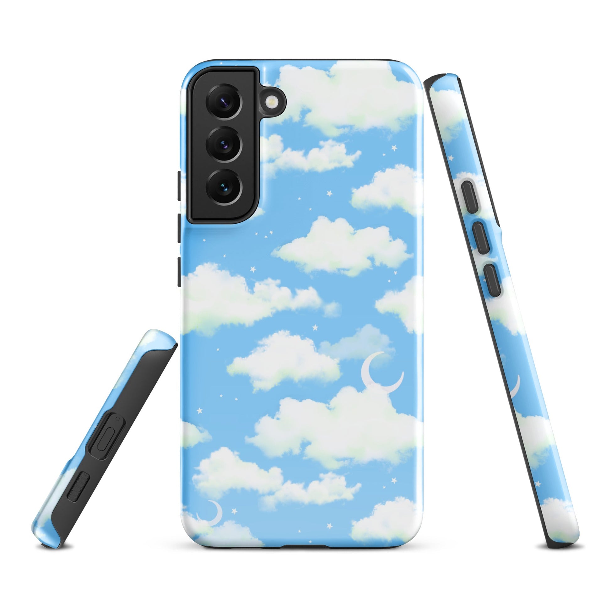 Cloudy Sky Samsung® Tough Case featuring a beautiful cloud design, ensuring style and protection for your phone.