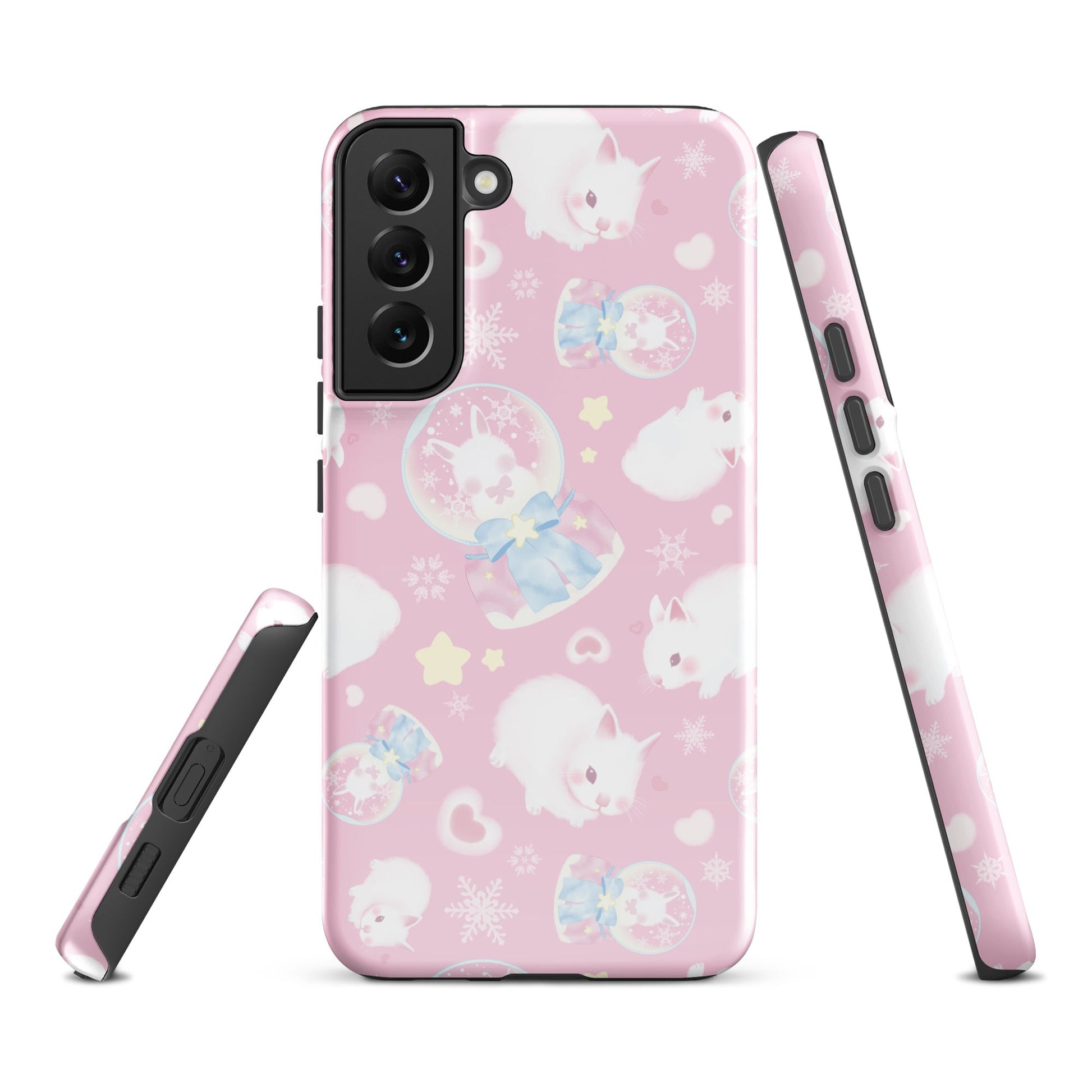Stylish Snow Bunny Samsung® Tough Case featuring a cute bunny design, perfect for protecting your phone with flair.