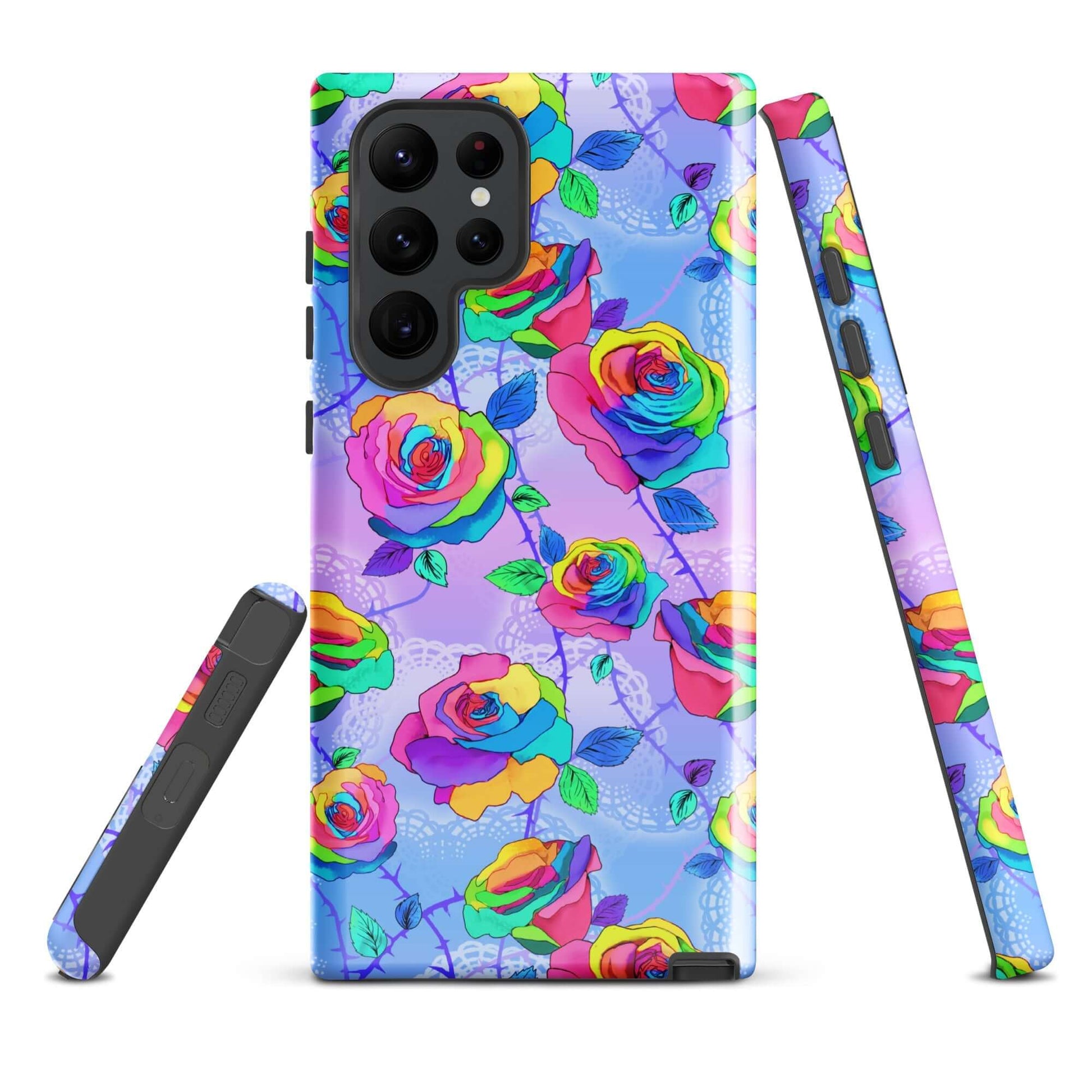 Stylish Enchanted Rose Samsung® Tough Case offers vibrant floral design and durable protection for your phone.