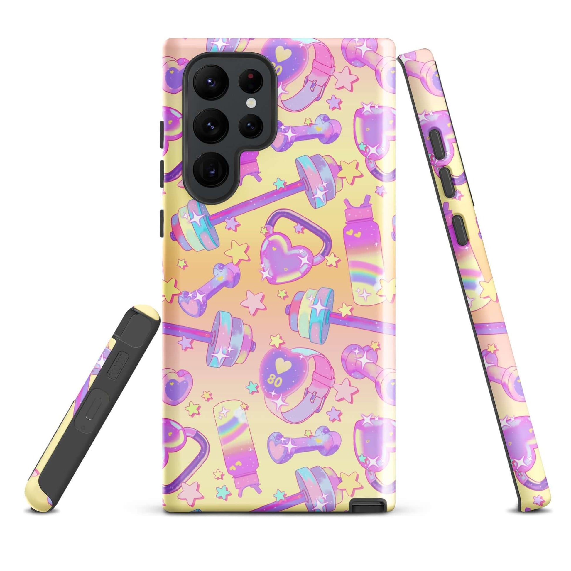Stylish Glitter Gains Samsung® Tough Case with vibrant design, offering durability and protection for your Galaxy phone.