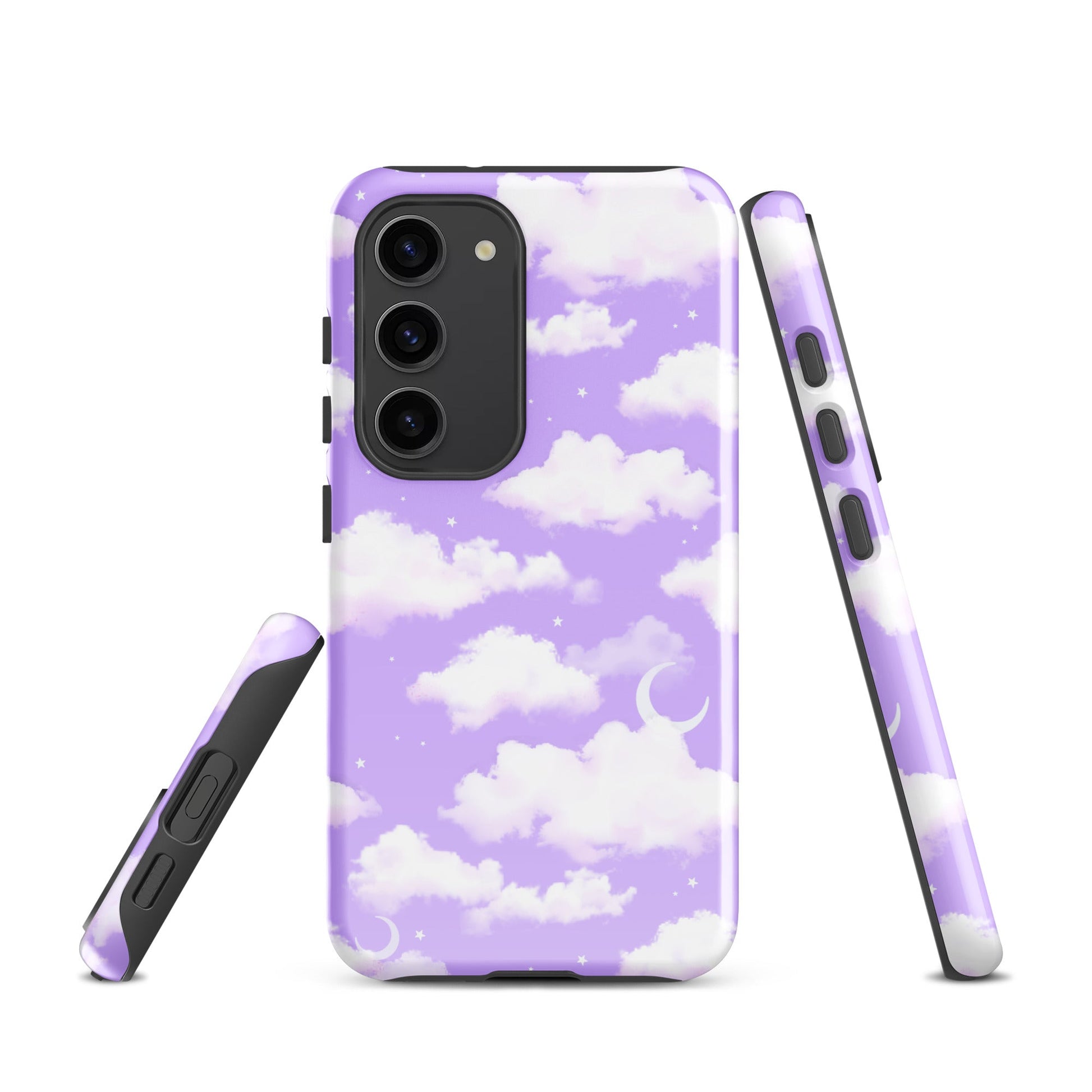 Stylish Cloudy Sky Samsung® Tough Case showcases cloud design, providing durability and protection for your device.