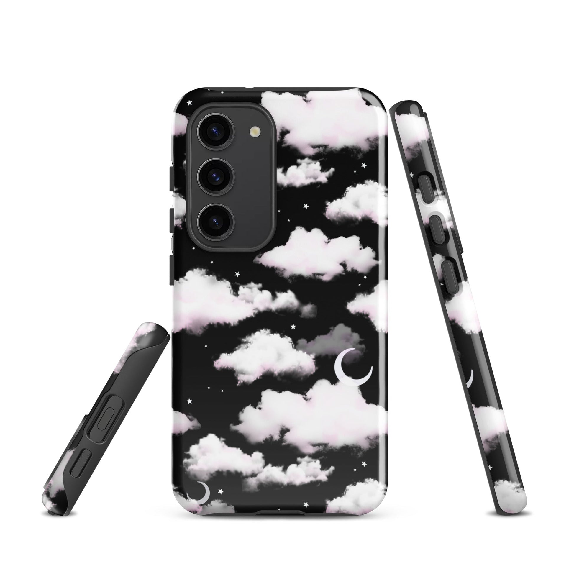 Stylish Cloudy Sky Samsung® Tough Case features a dual-layer design for superior protection and artistic flair.