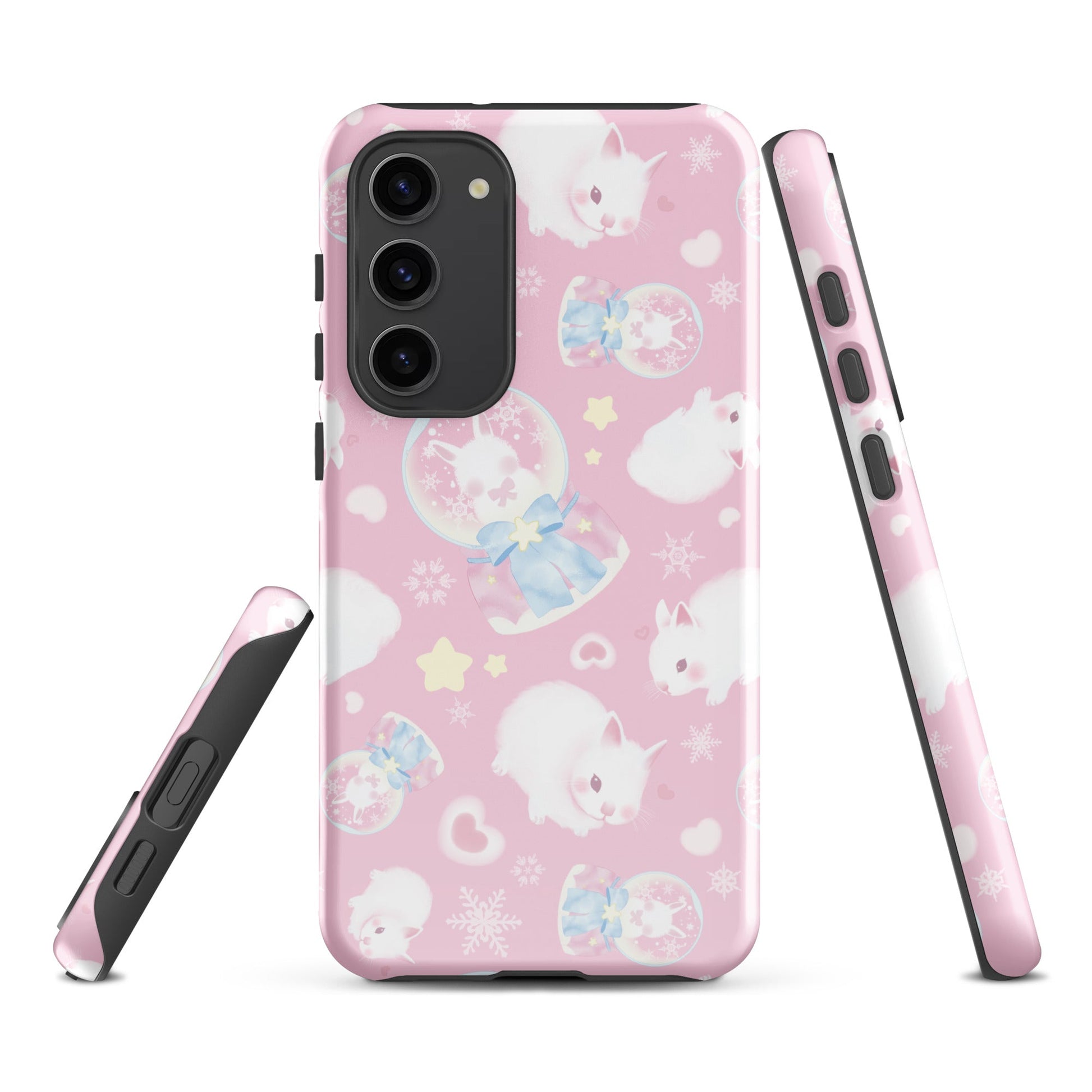 Stylish Snow Bunny Samsung® Tough Case featuring a cute design, offering durability and protection for your phone.