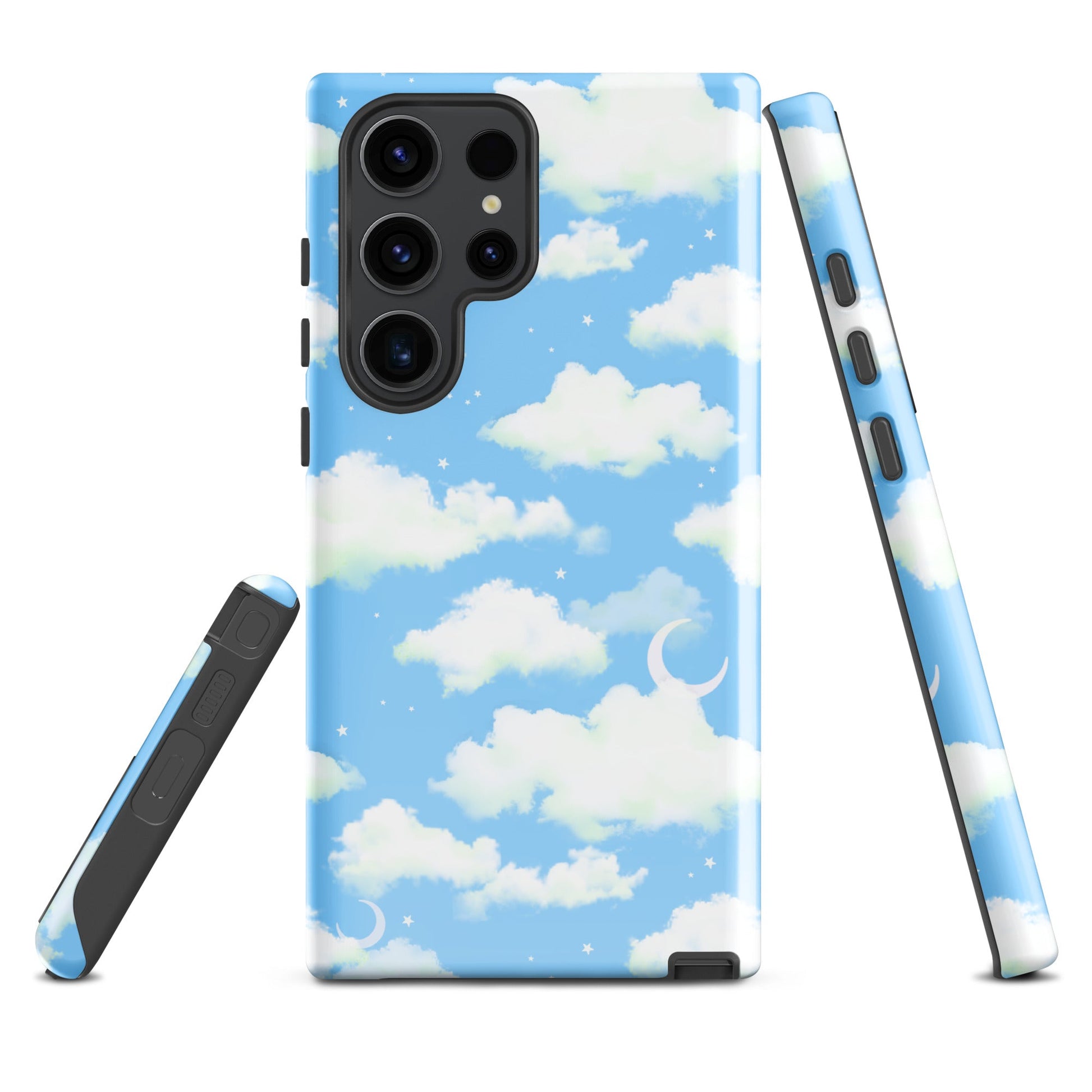Cloudy Sky Samsung® Tough Case features a stunning cloud design for stylish protection against bumps and scratches.