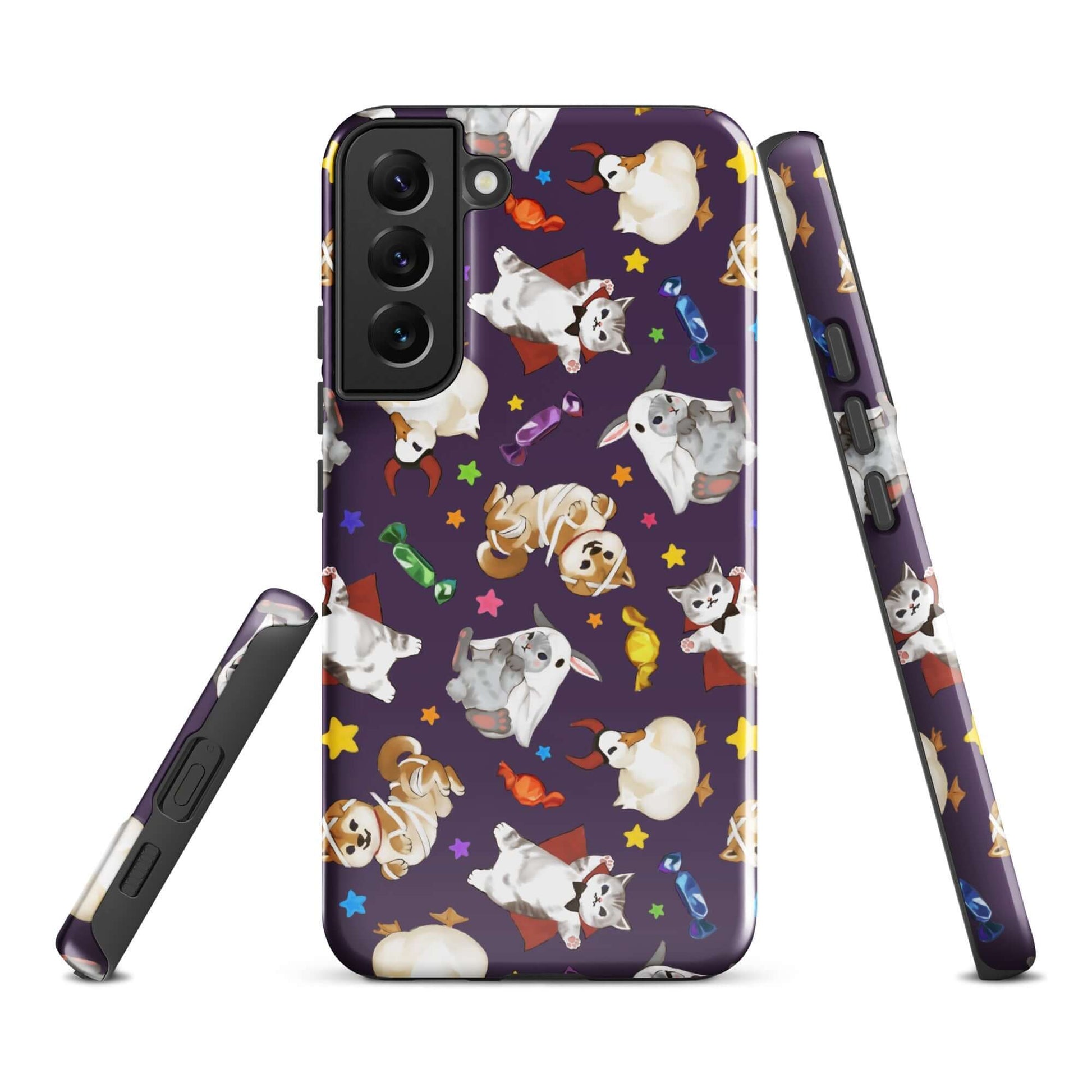 Trick or Treaters Samsung® Tough Case features playful designs and durable protection for your phone this Halloween.