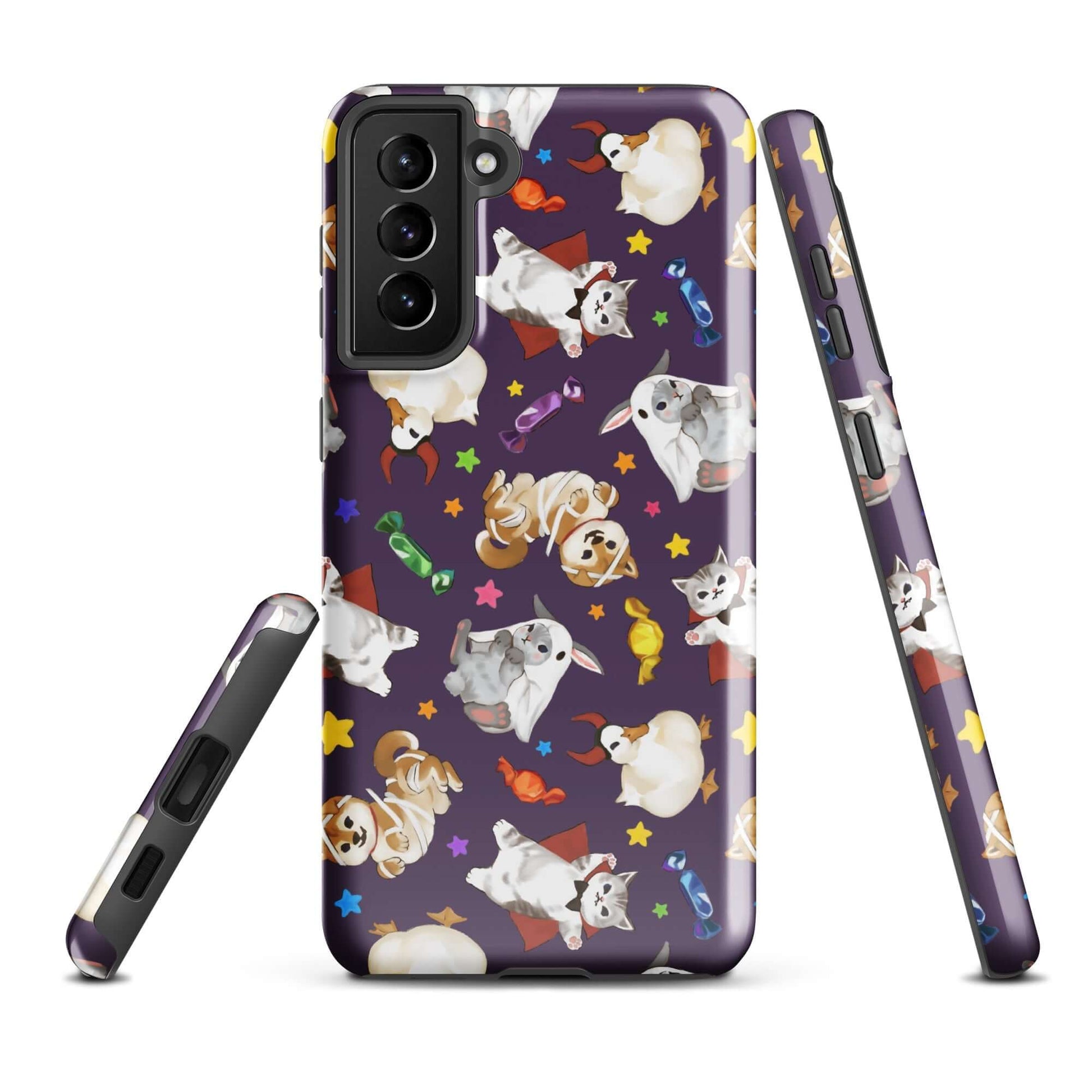 Trick or Treaters Samsung® Tough Case features playful designs, offering durability and style for your phone.