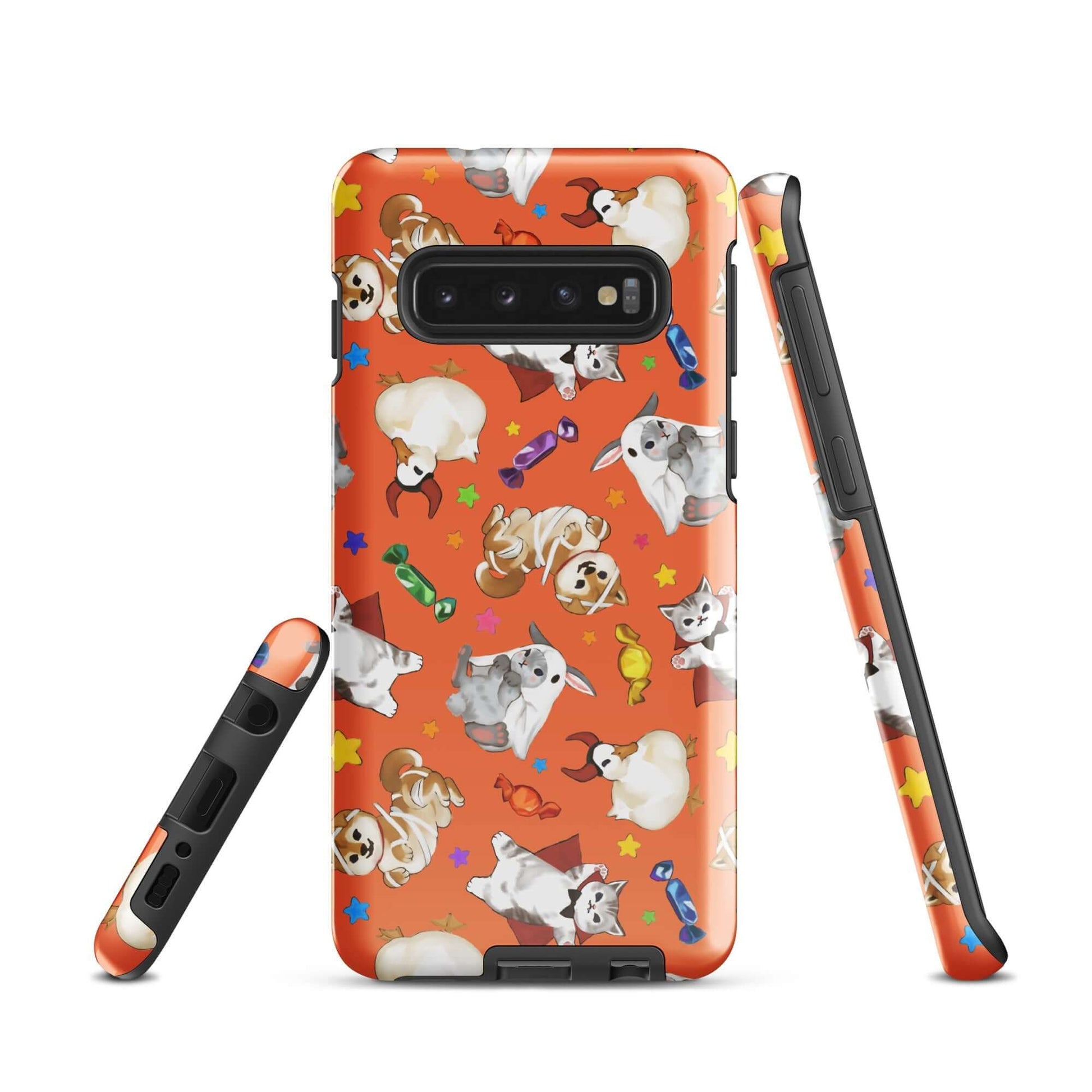 Bright and playful Trick or Treaters Samsung® Tough Case for stylish protection against bumps and scratches.