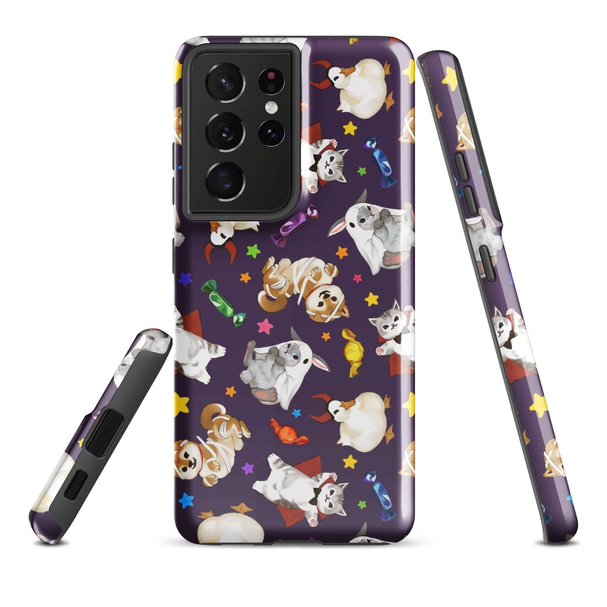 Trick or Treaters Samsung® Tough Case features playful designs, ensuring style and protection for your phone.