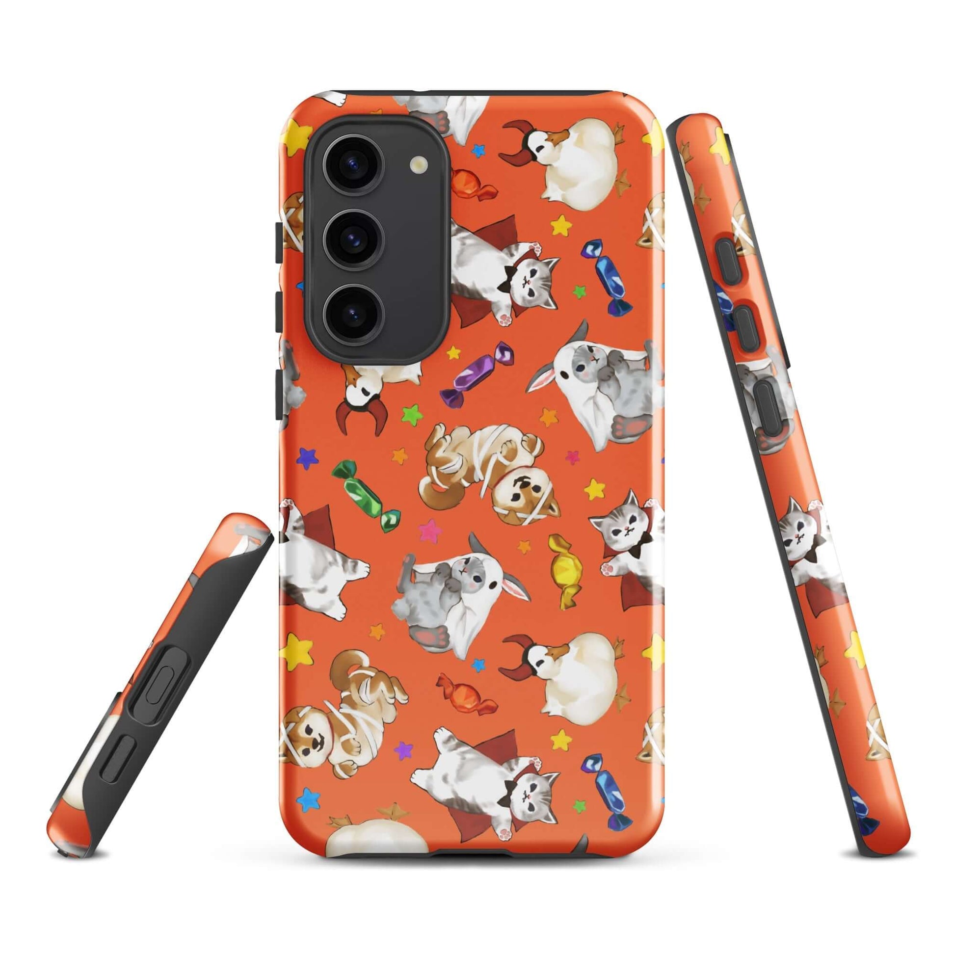 Trick or Treaters Samsung® Tough Case features vibrant pet designs, ensuring style and protection for your phone.