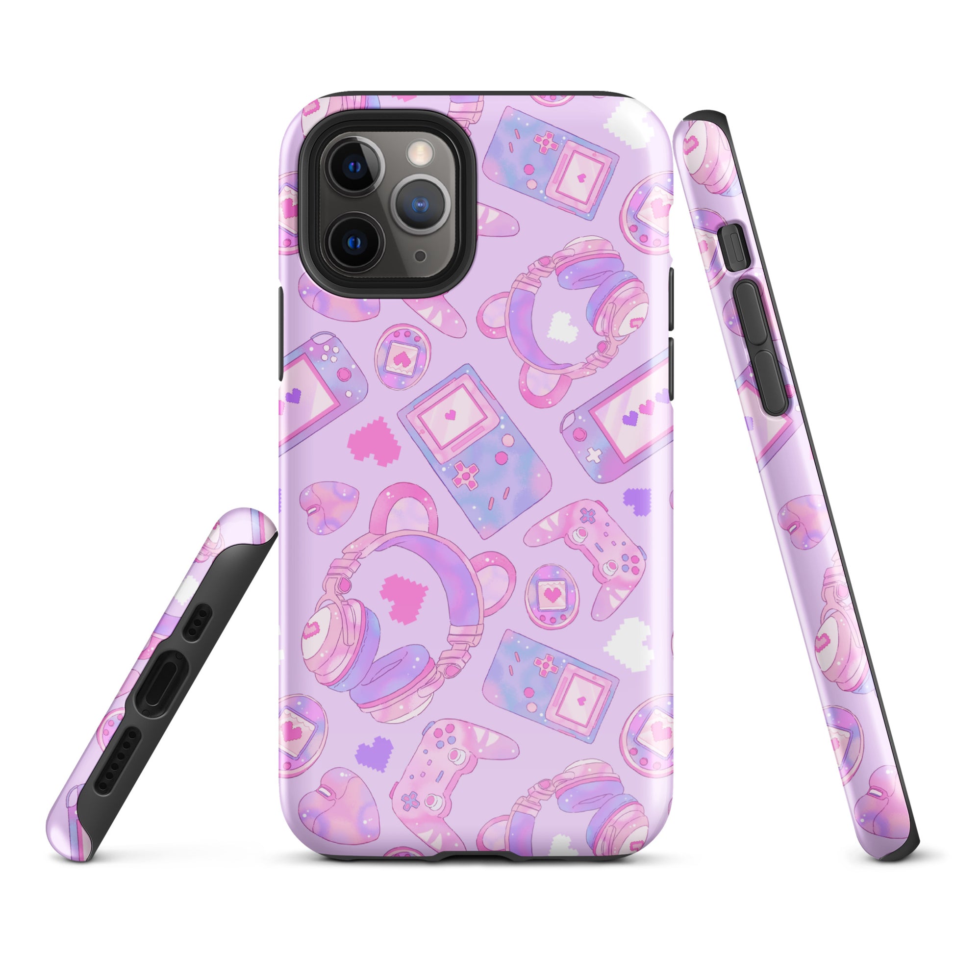 Stylish Gamer Girl iPhone® Tough Case featuring a cute design, offering ultimate protection and style for your phone.