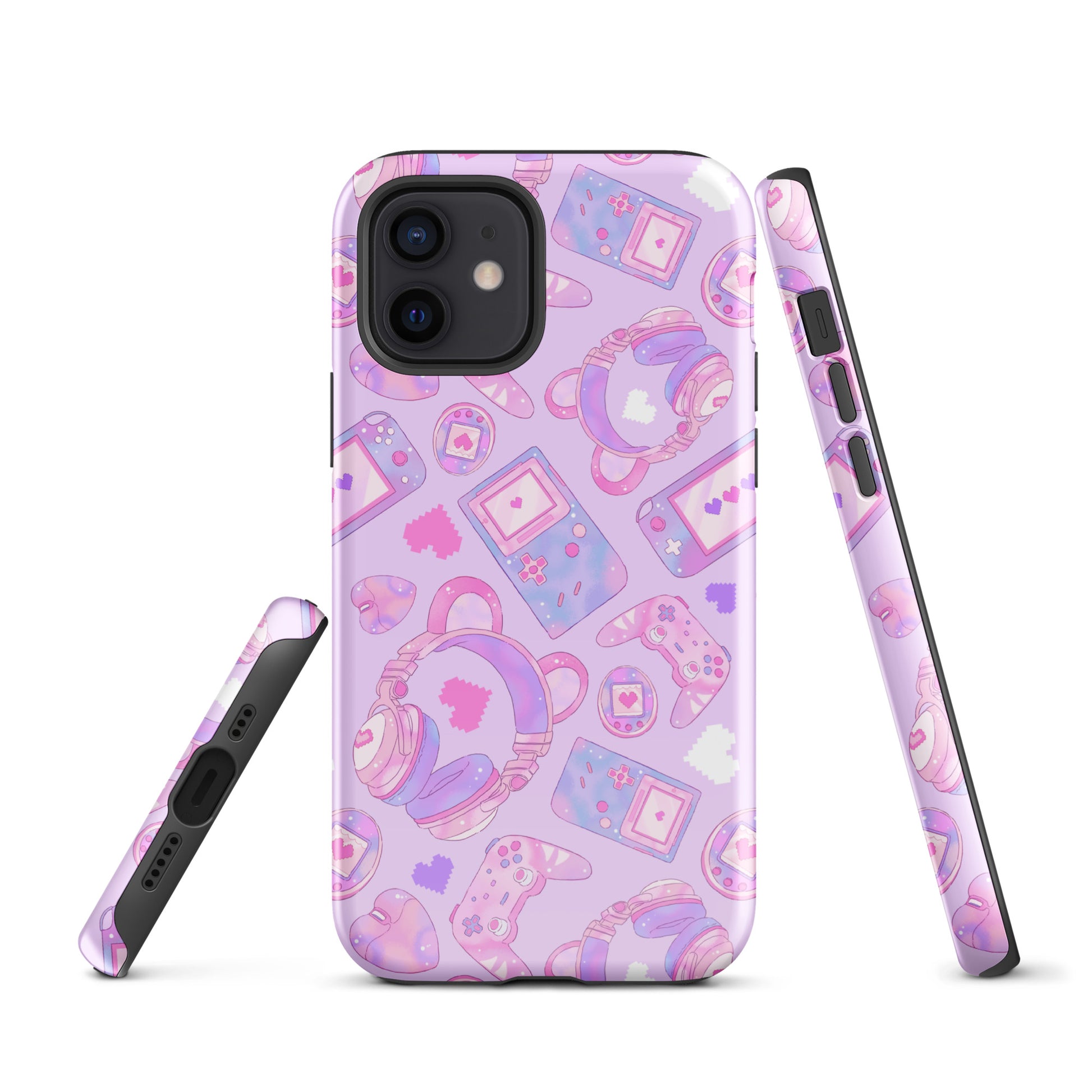 Stylish Gamer Girl iPhone® Tough Case features vibrant gaming designs and dual-layer protection for ultimate safety.