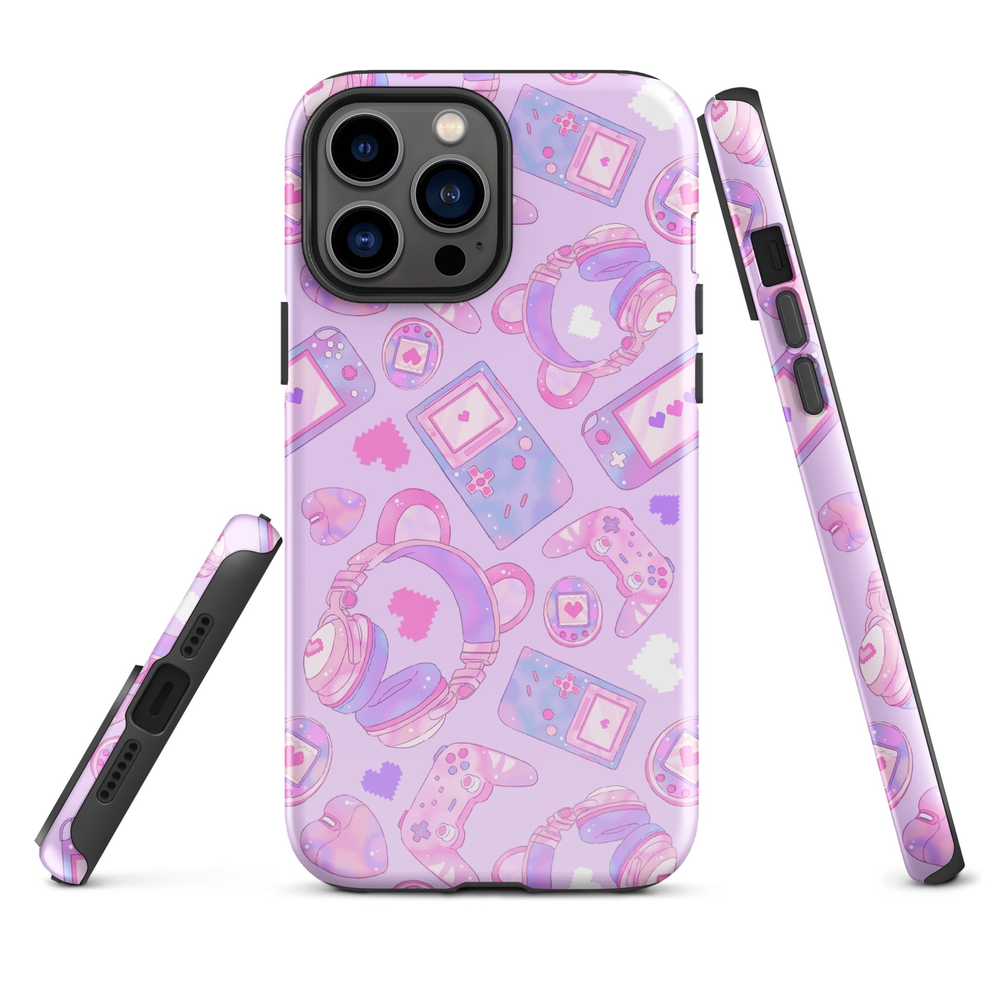 Gamer Girl iPhone® Tough Case featuring a colorful design, perfect for stylish and durable phone protection.