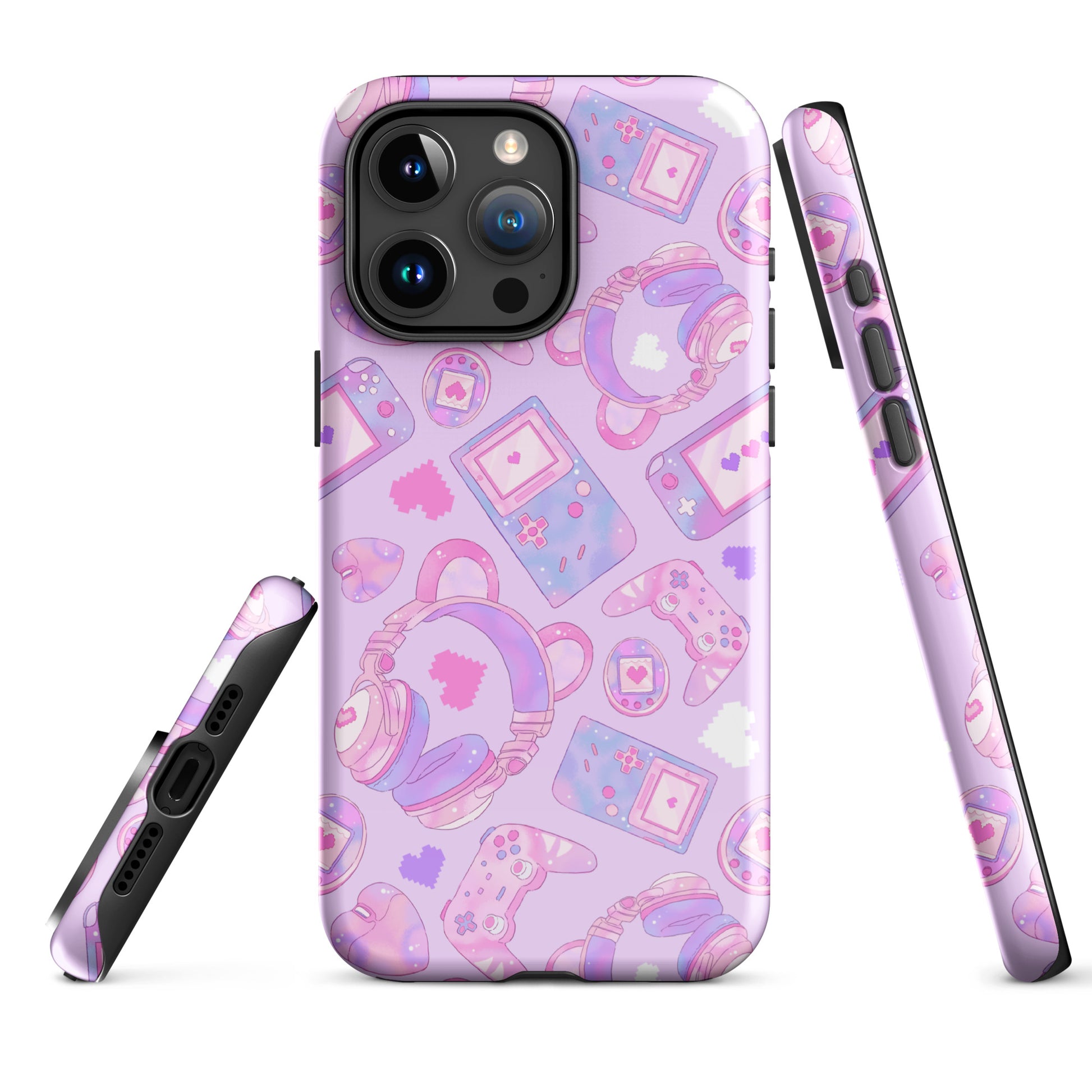 Stylish Gamer Girl iPhone® Tough Case featuring a durable design and vibrant gaming-themed pattern for ultimate protection.
