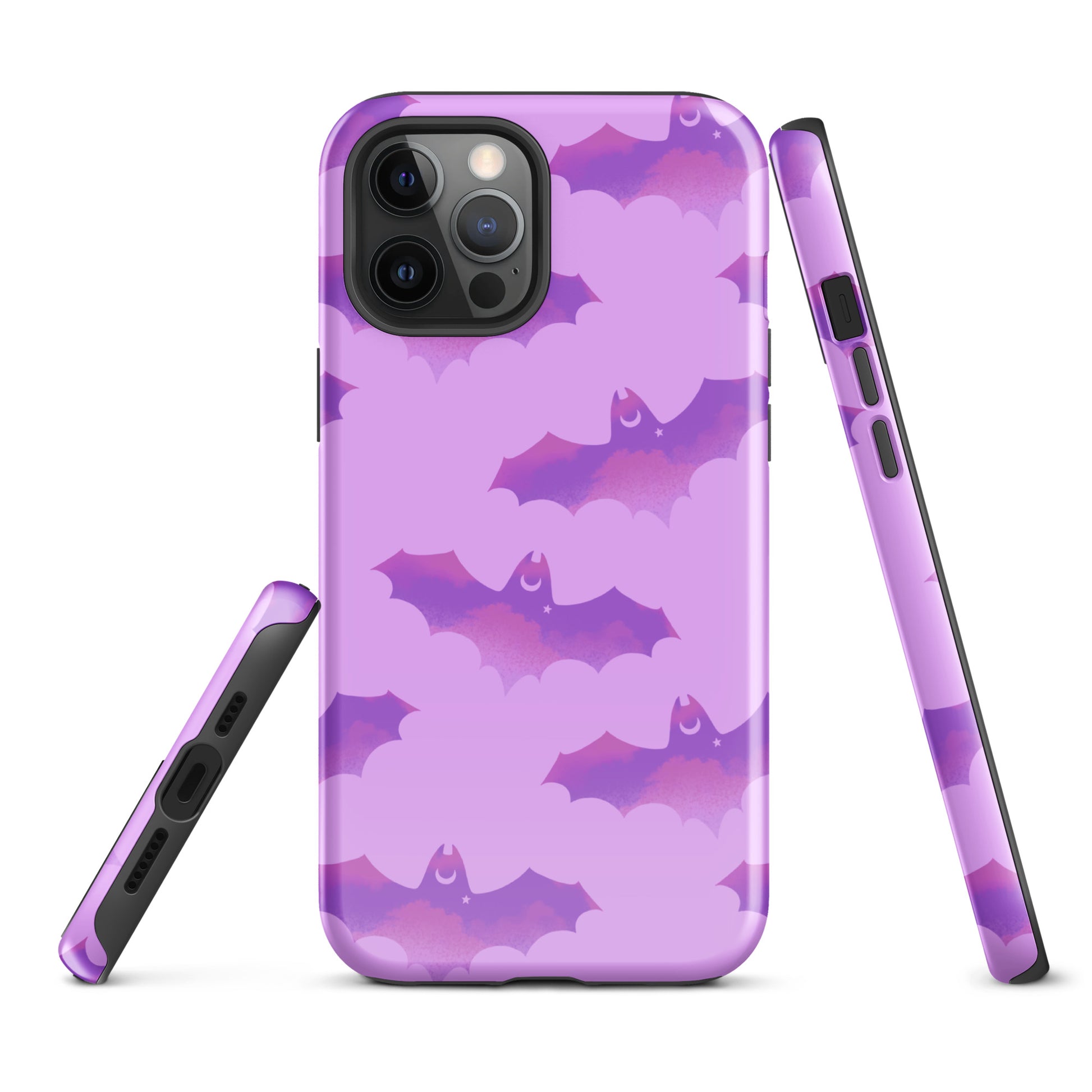 Durable Aensland iPhone® Tough Case with stylish bat design, providing impact protection for your device.